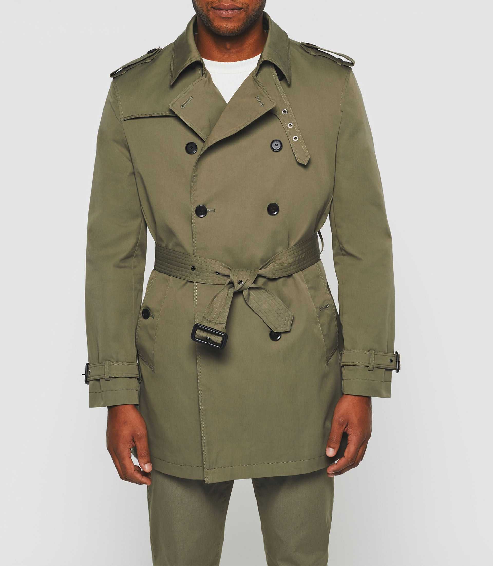 Trench croisé kaki "Hamilton" - Image 3