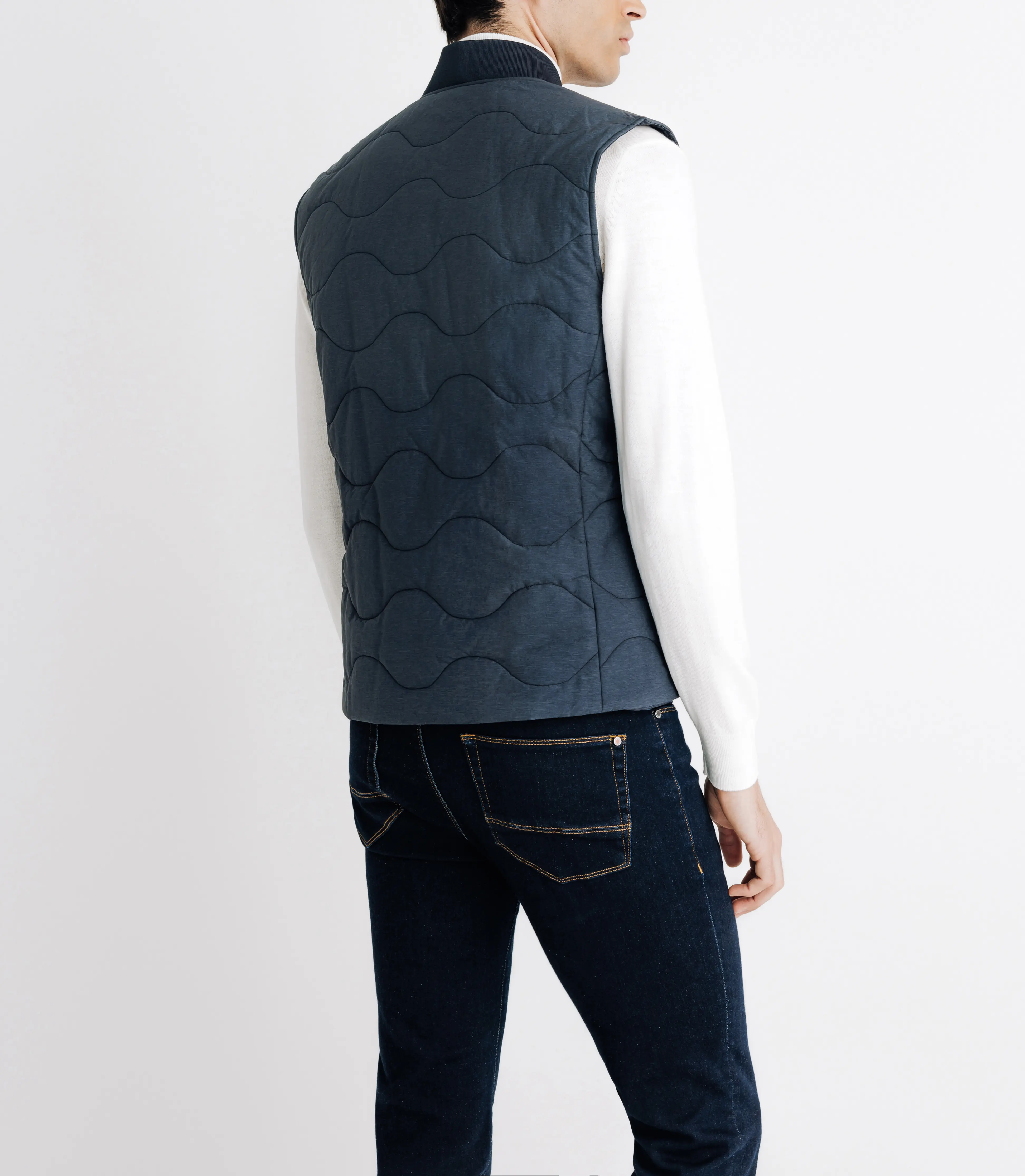 Manteau trench marine - Image 8