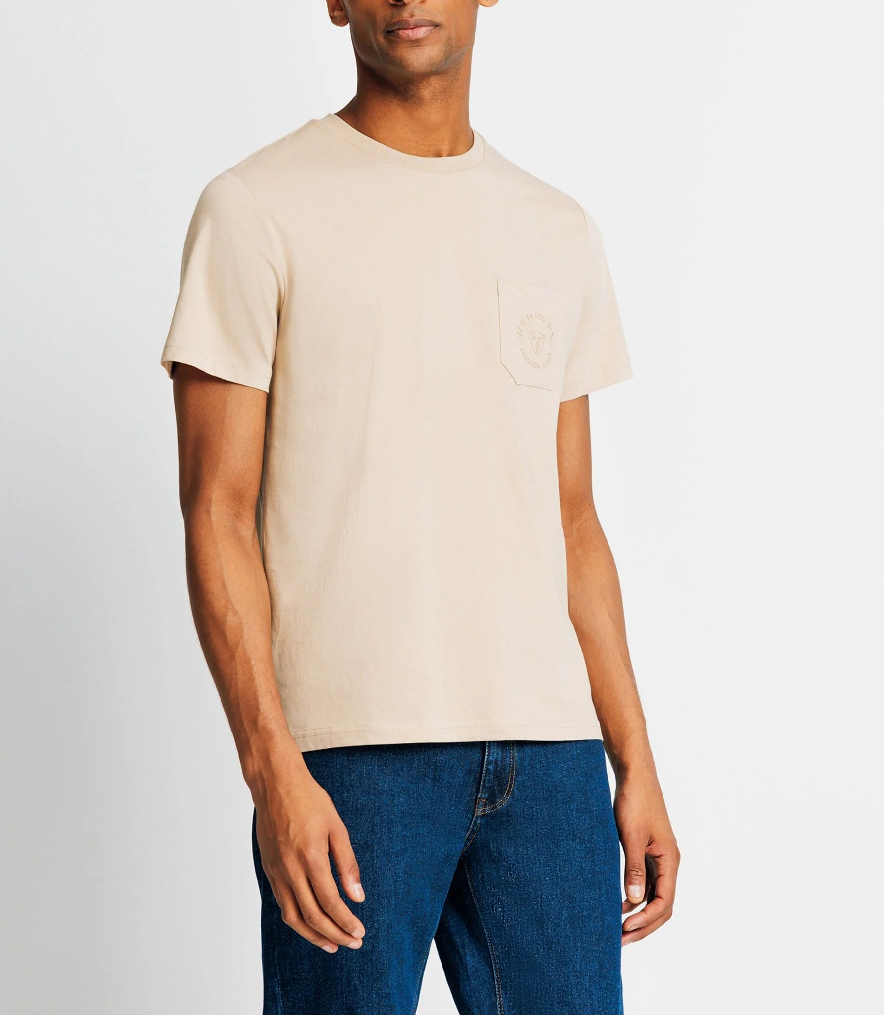 T-shirt avec logo beige - Image 2