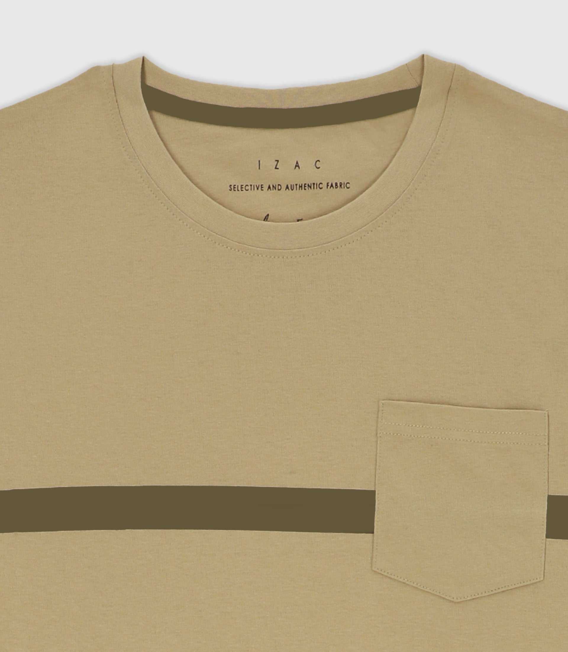 T-shirt avec bande kaki - Image 2