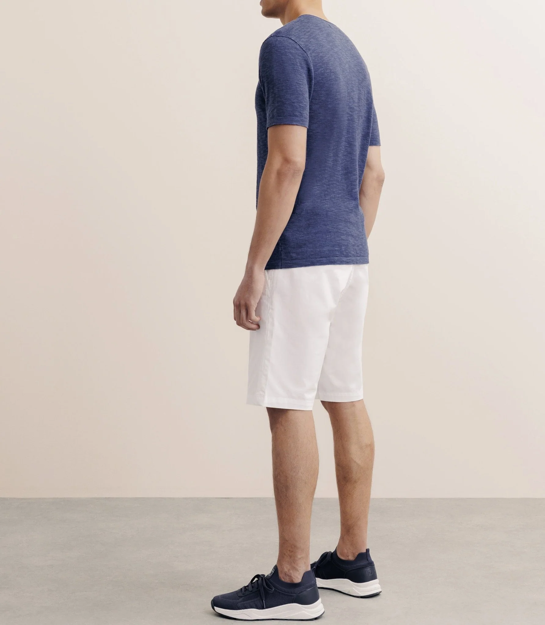 T-shirt boutonné marine - Image 4