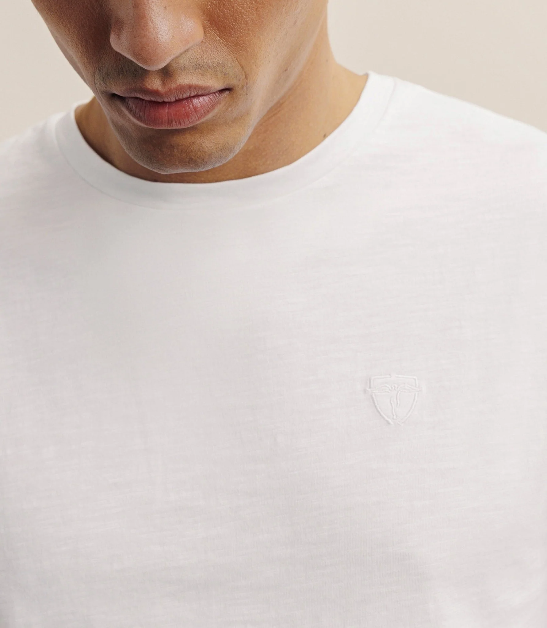 T-shirt col rond blanc - Image 2