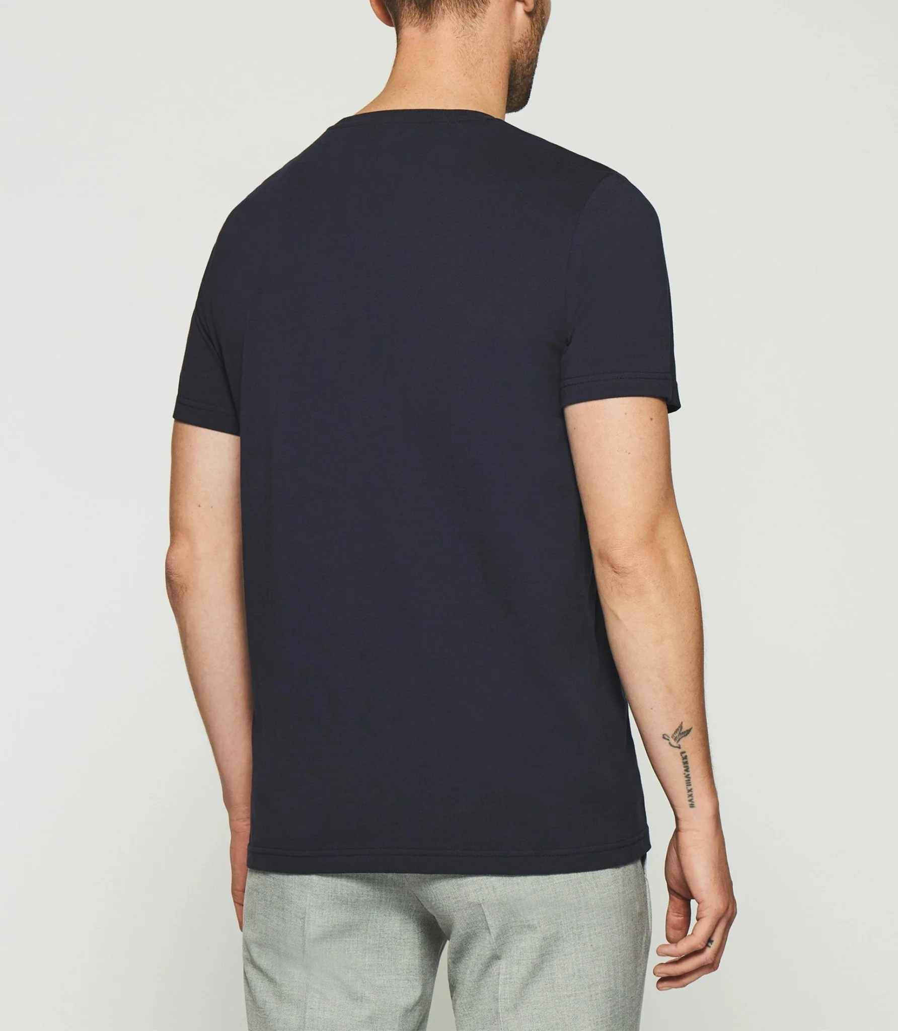 T-shirt à manches courtes uni marine - Image 3