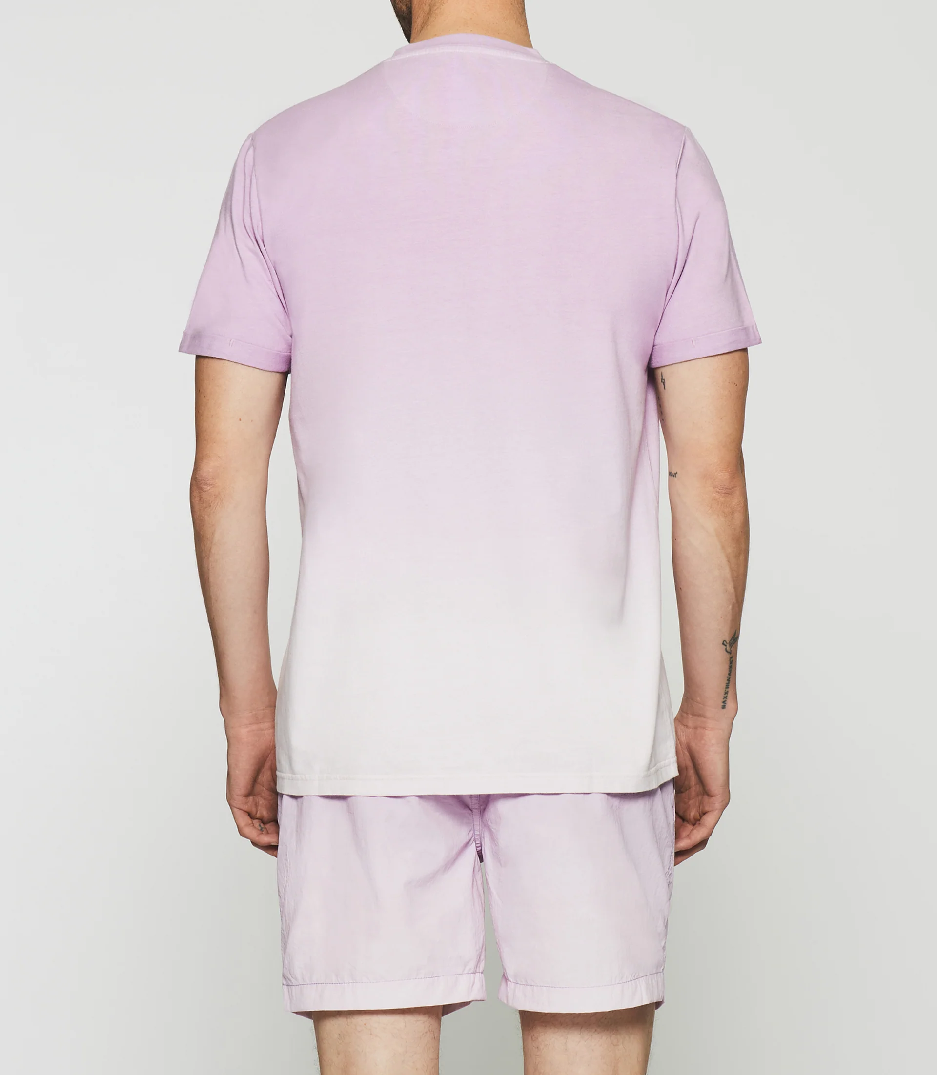 T-shirt à manches courtes dégradé dip dye parme GUYTO - Image 3