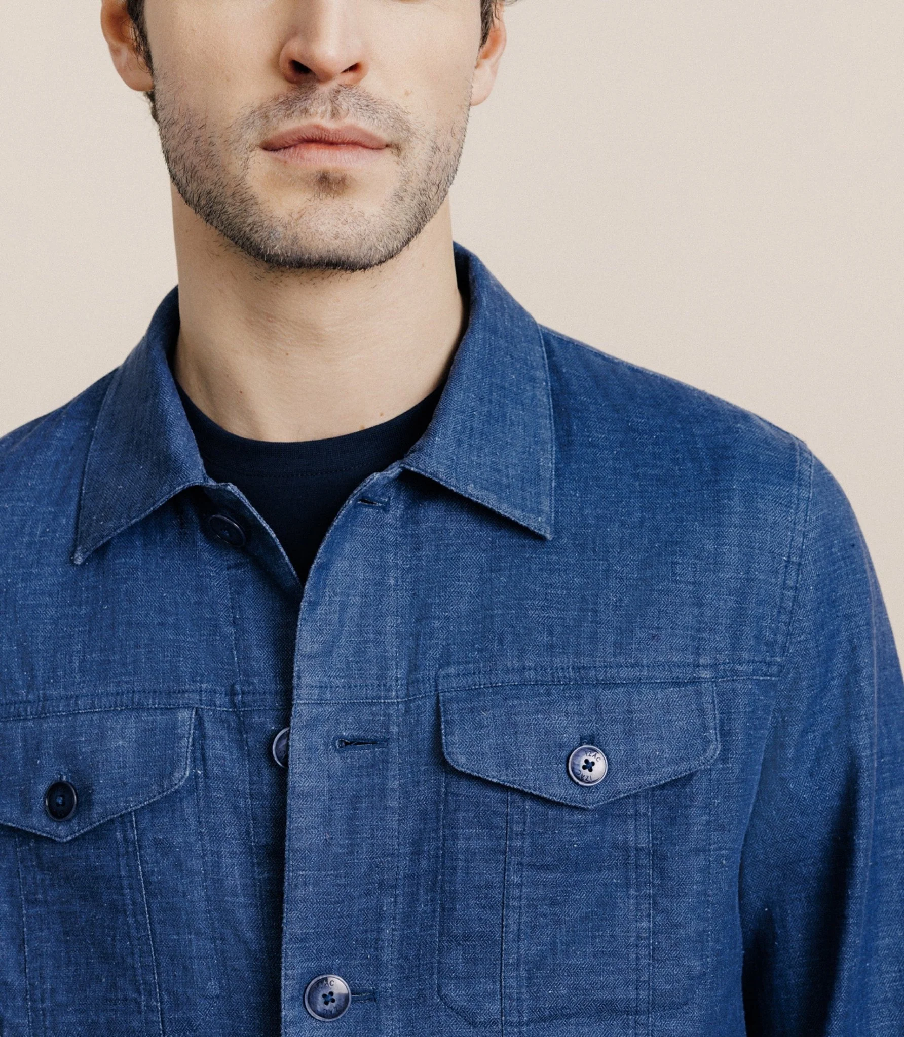 Veste casual indigo - Image 3