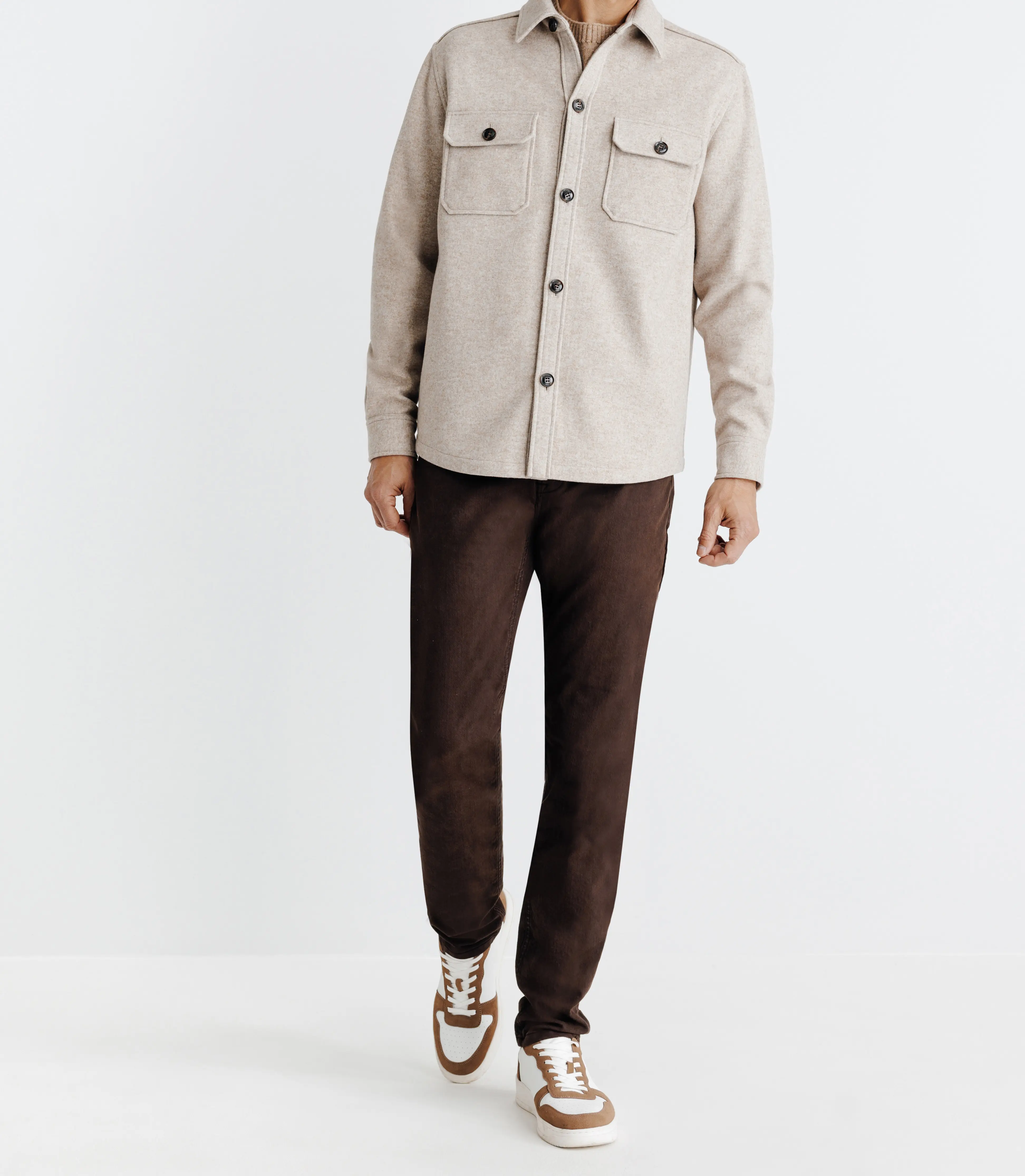 Veste avec poches beige