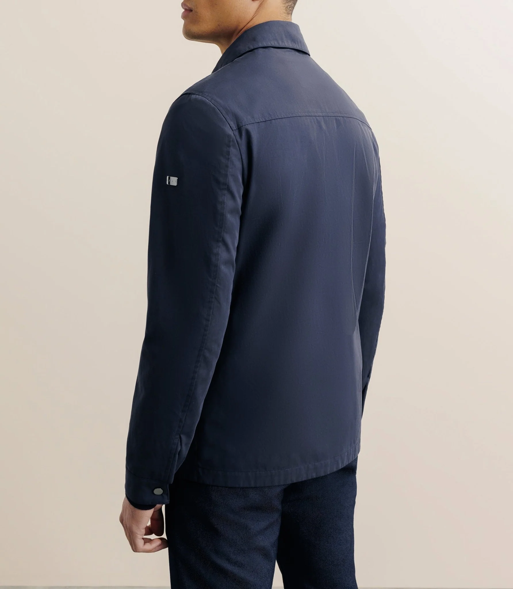 Veste casual 100% coton marine - Image 4