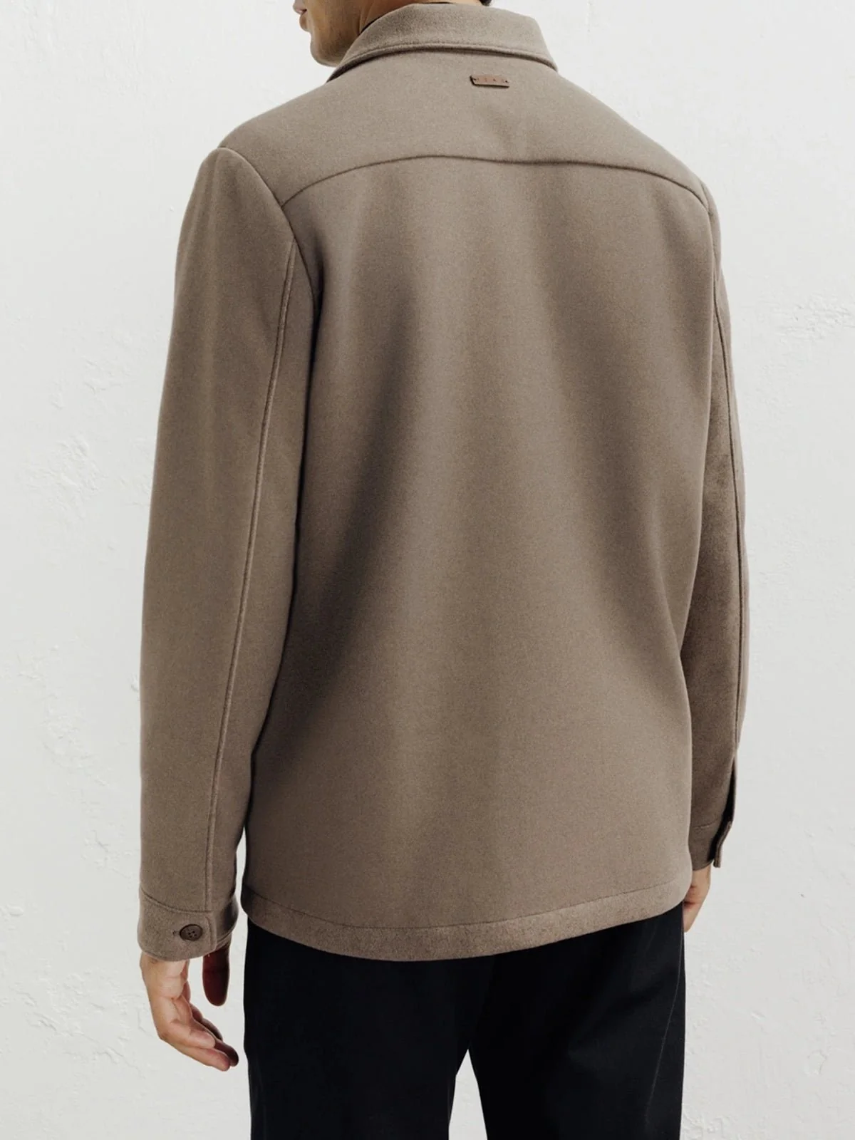 Veste casual 3 poches taupe - Image 4