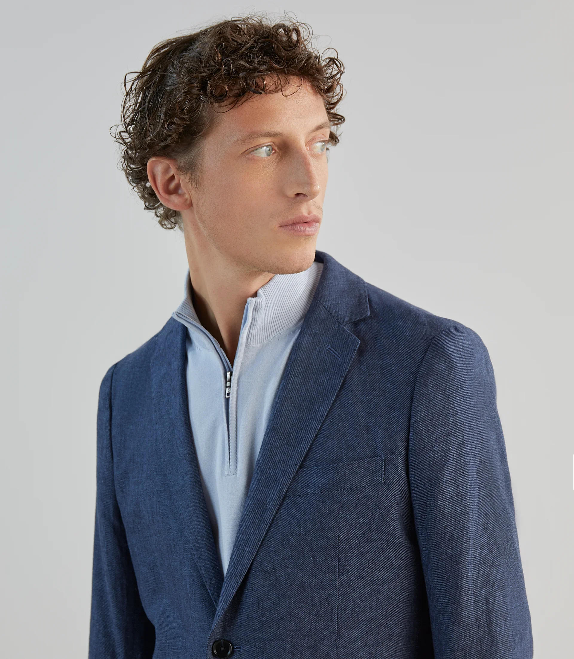 Veste casual bleu denim - Image 2