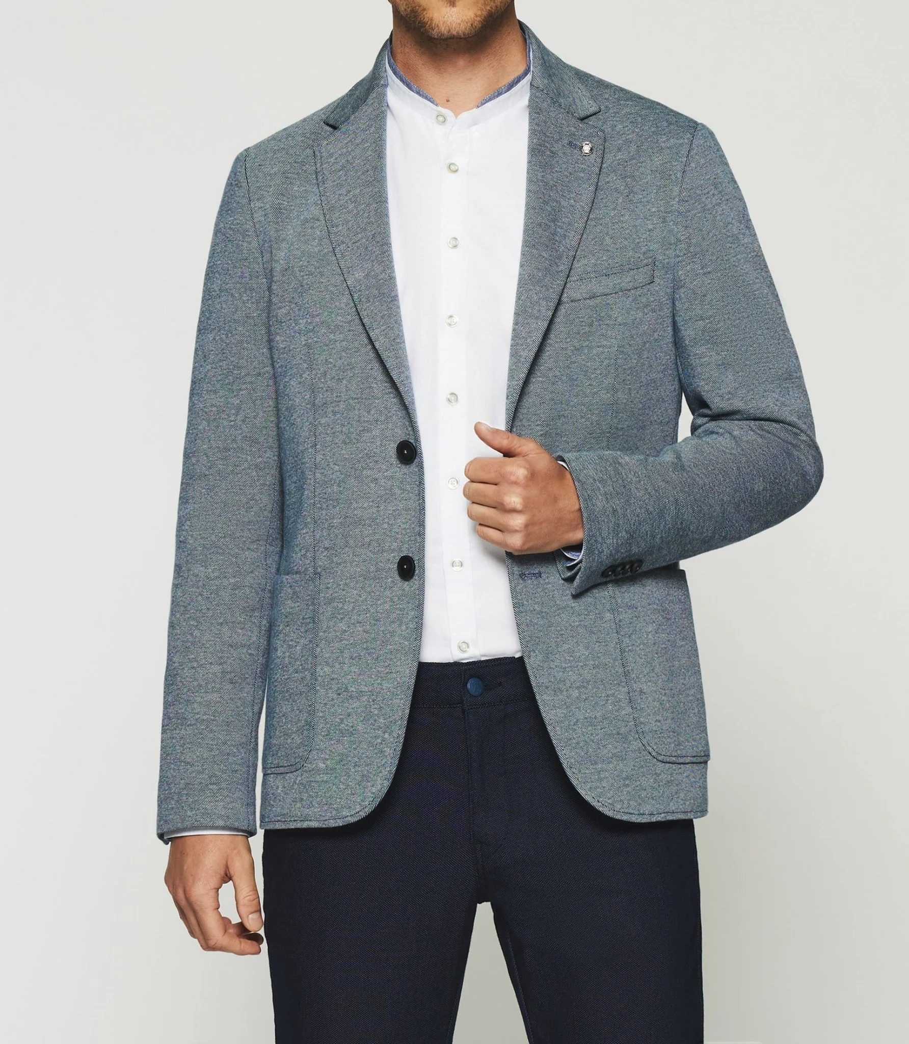 Veste casual 2 boutons bleu AERIEN - Image 2