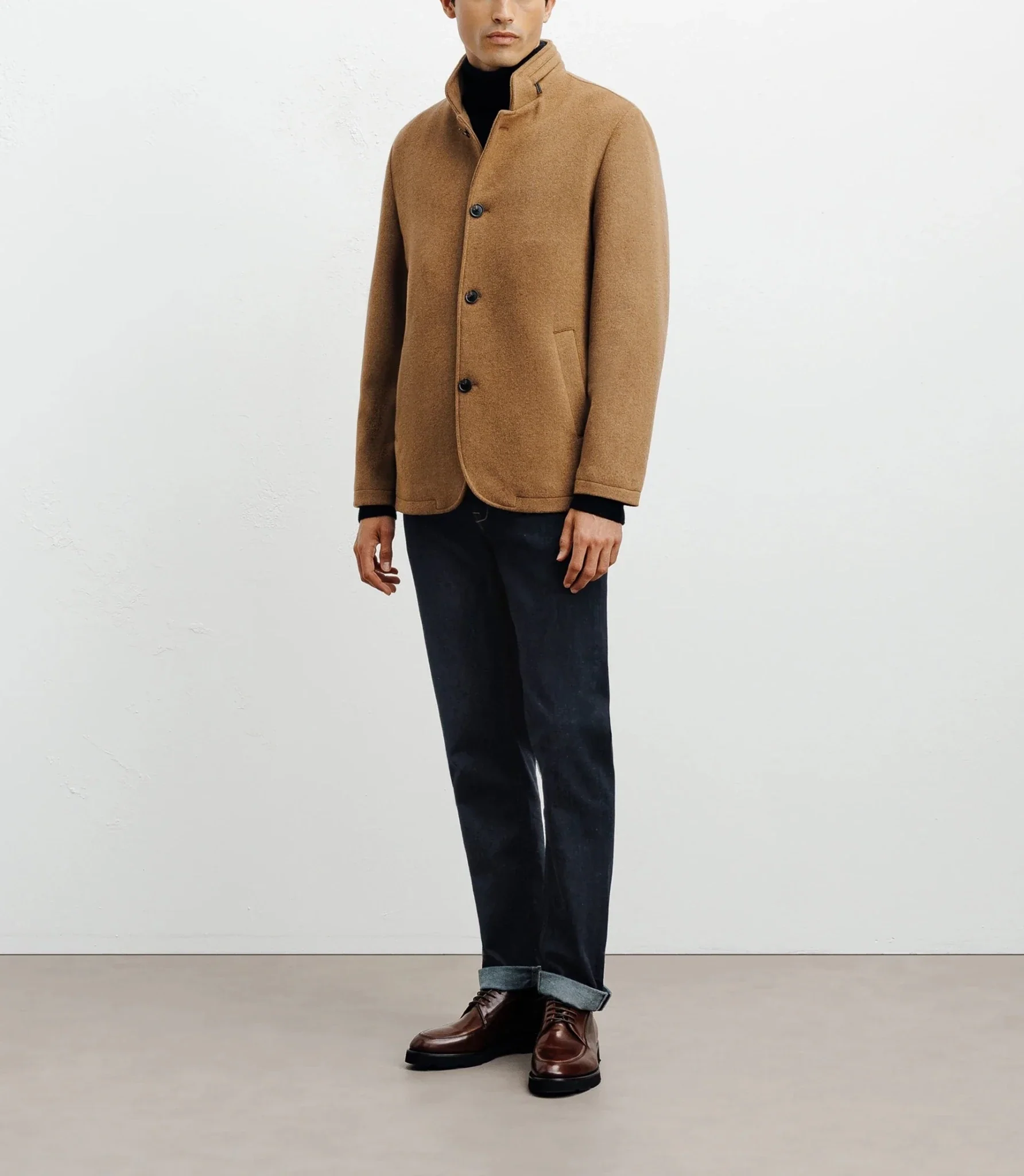 Veste casual camel - Image 3