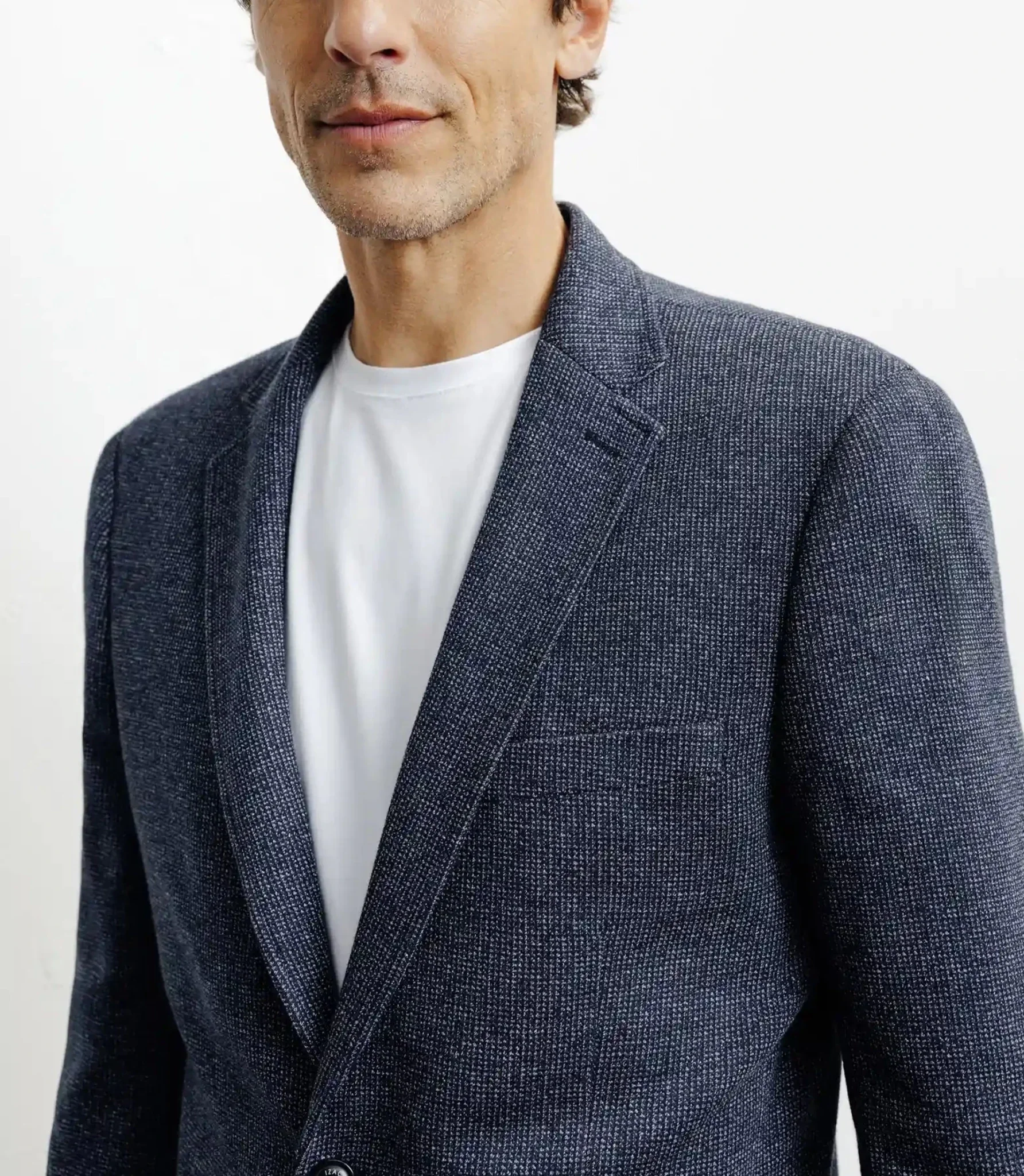 Veste casual en maille marine - Image 2