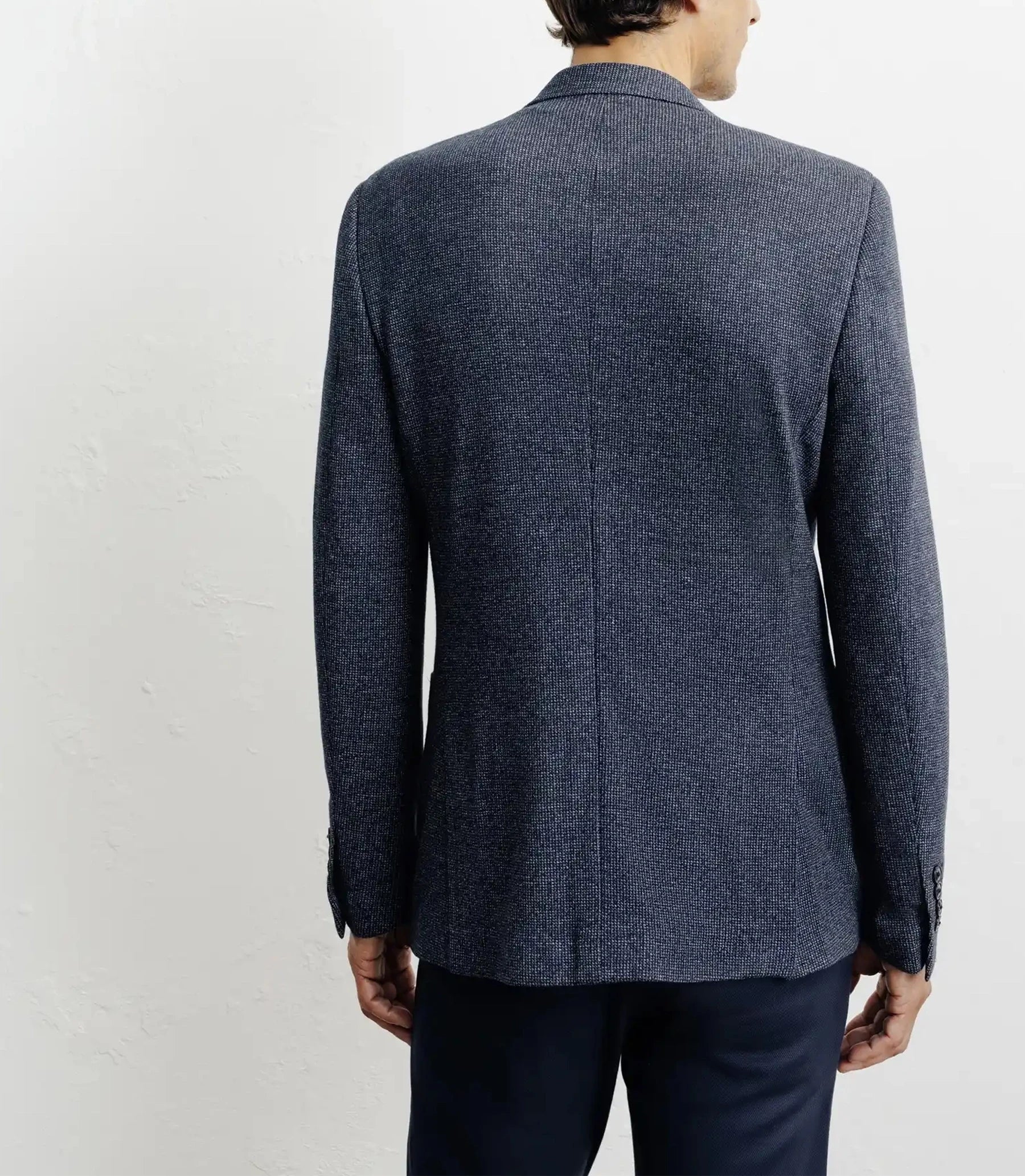 Veste casual en maille marine - Image 4