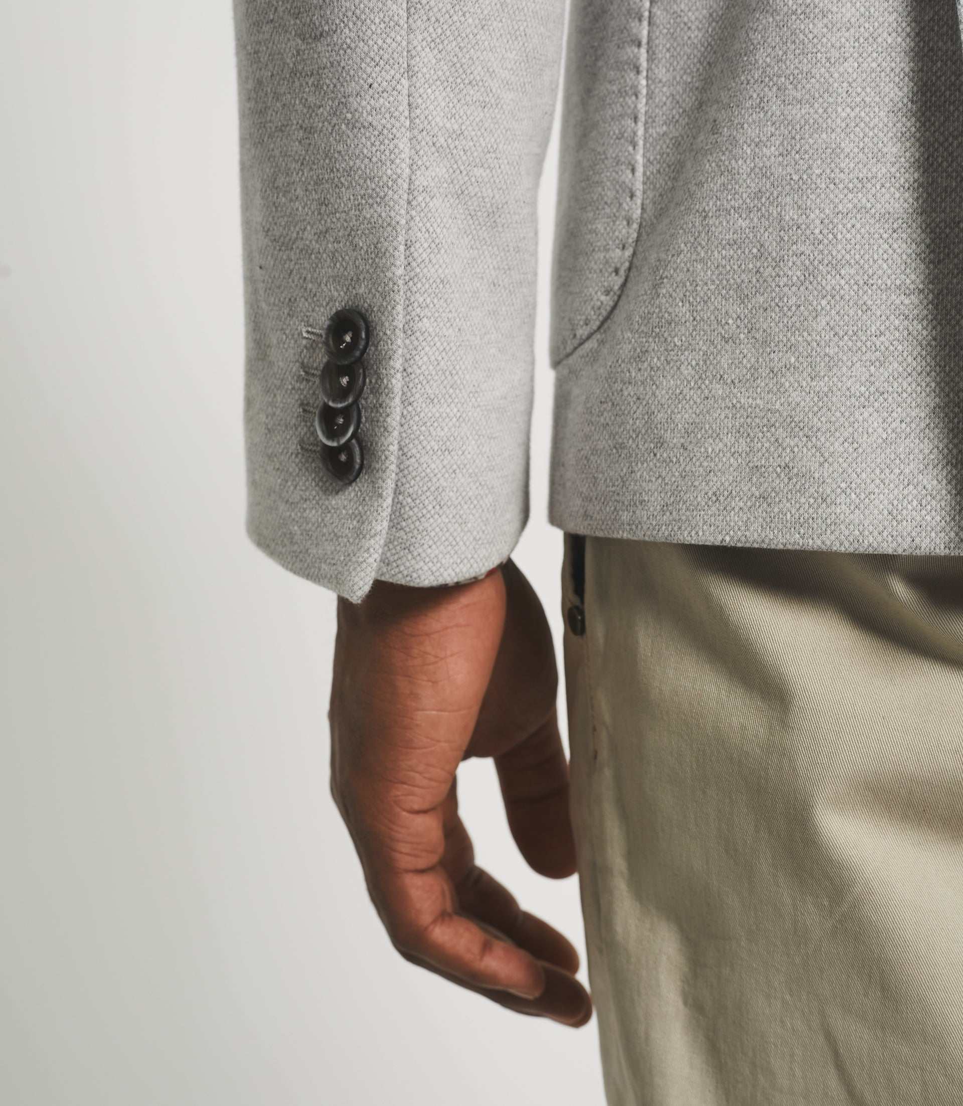 Veste casual deux boutons gris-clair DRIVE - Image 5