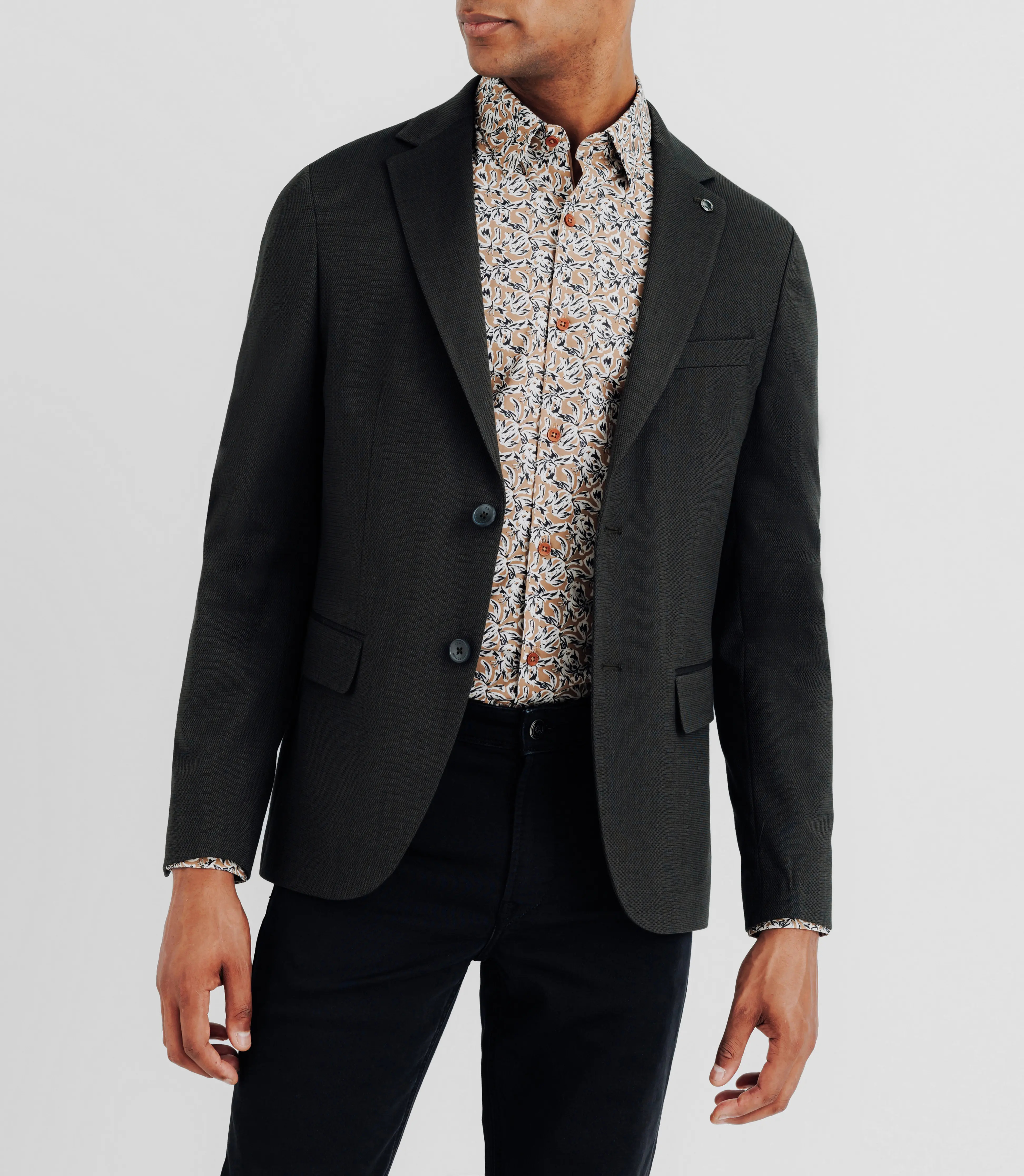 Veste casual 2 boutons kaki - Image 6