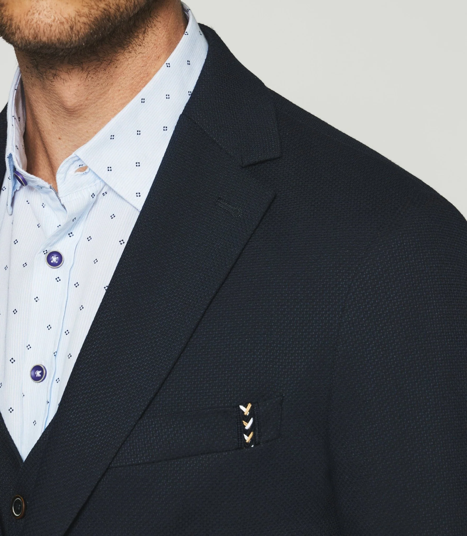 Veste casual marine - Image 3