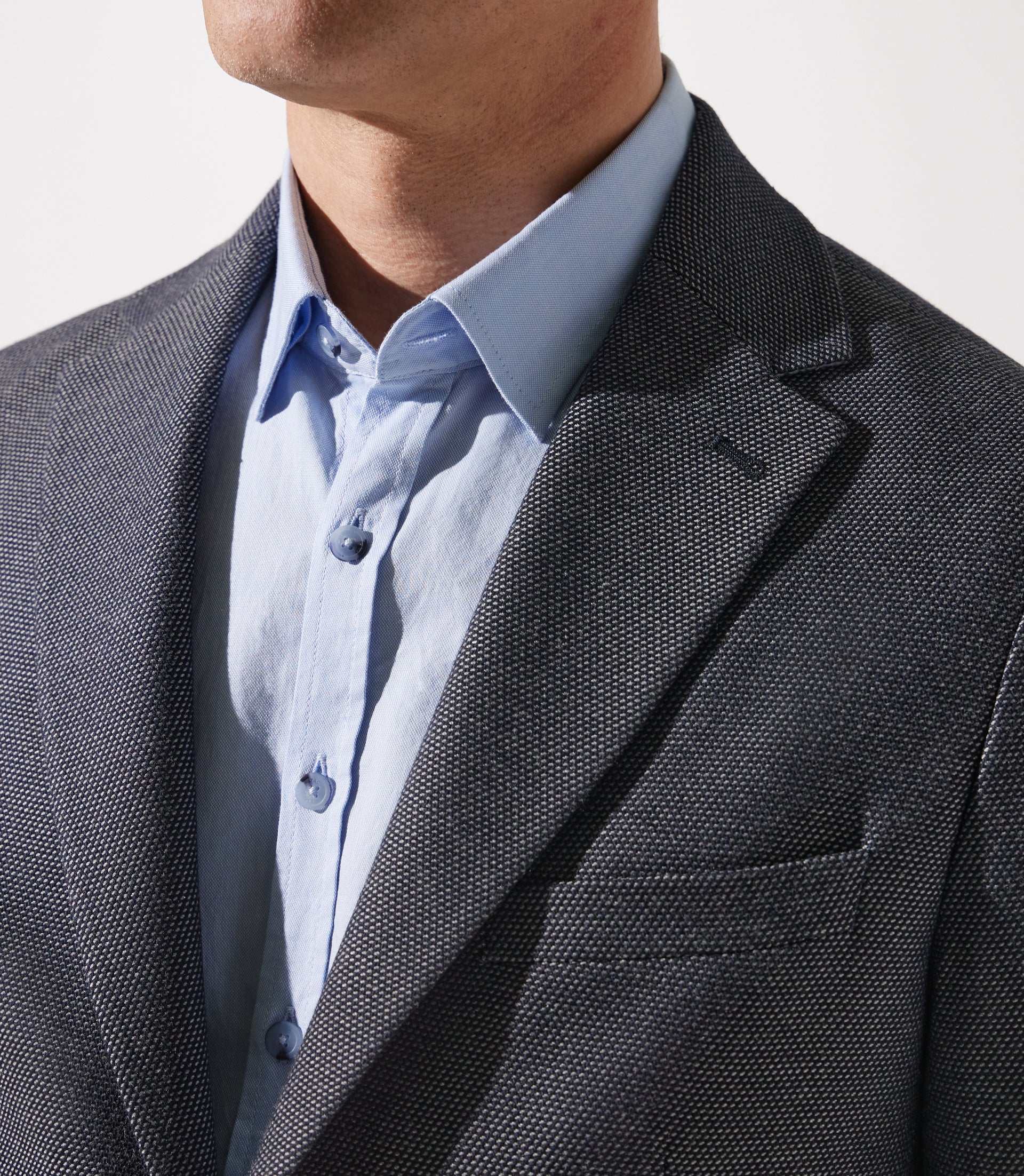 Veste casual 2 boutons marine DEYTON - Image 3