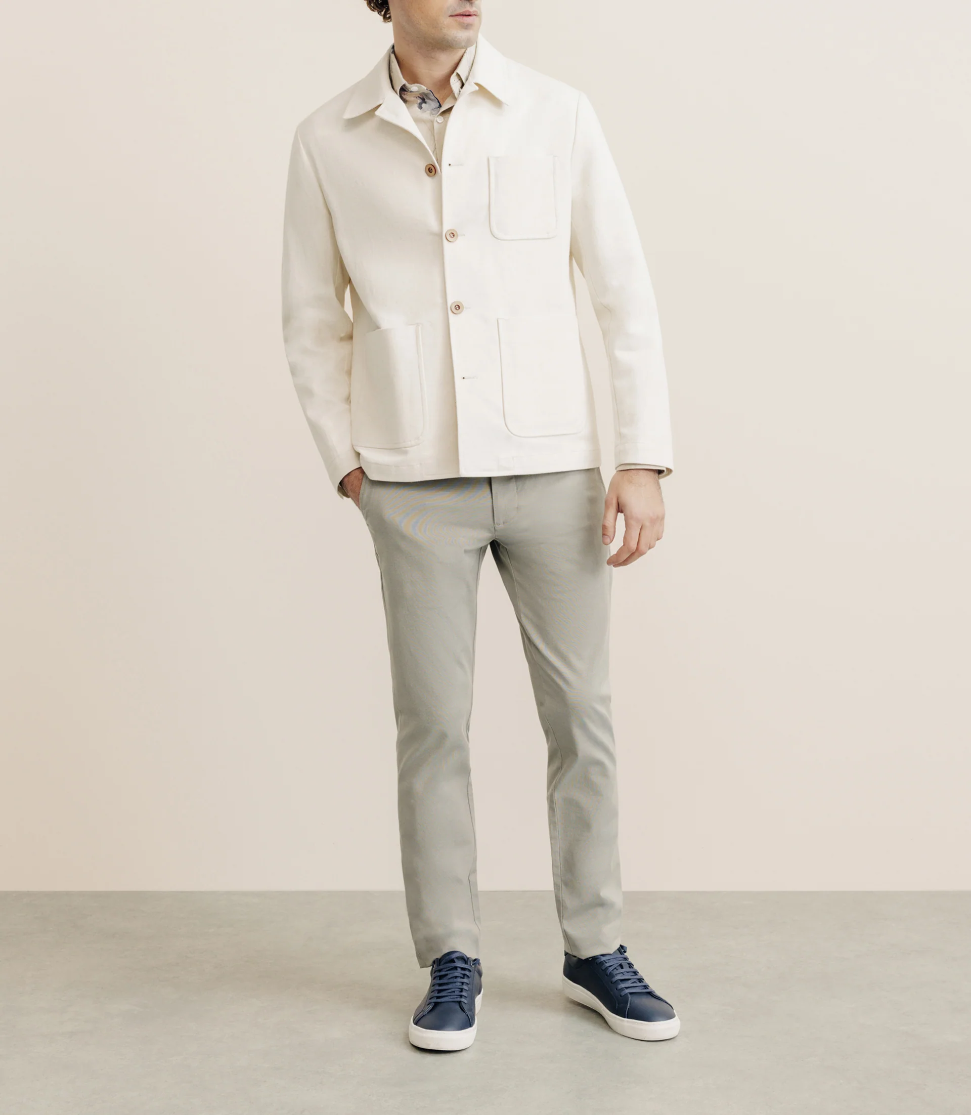 Veste col chemise écrue - Image 3