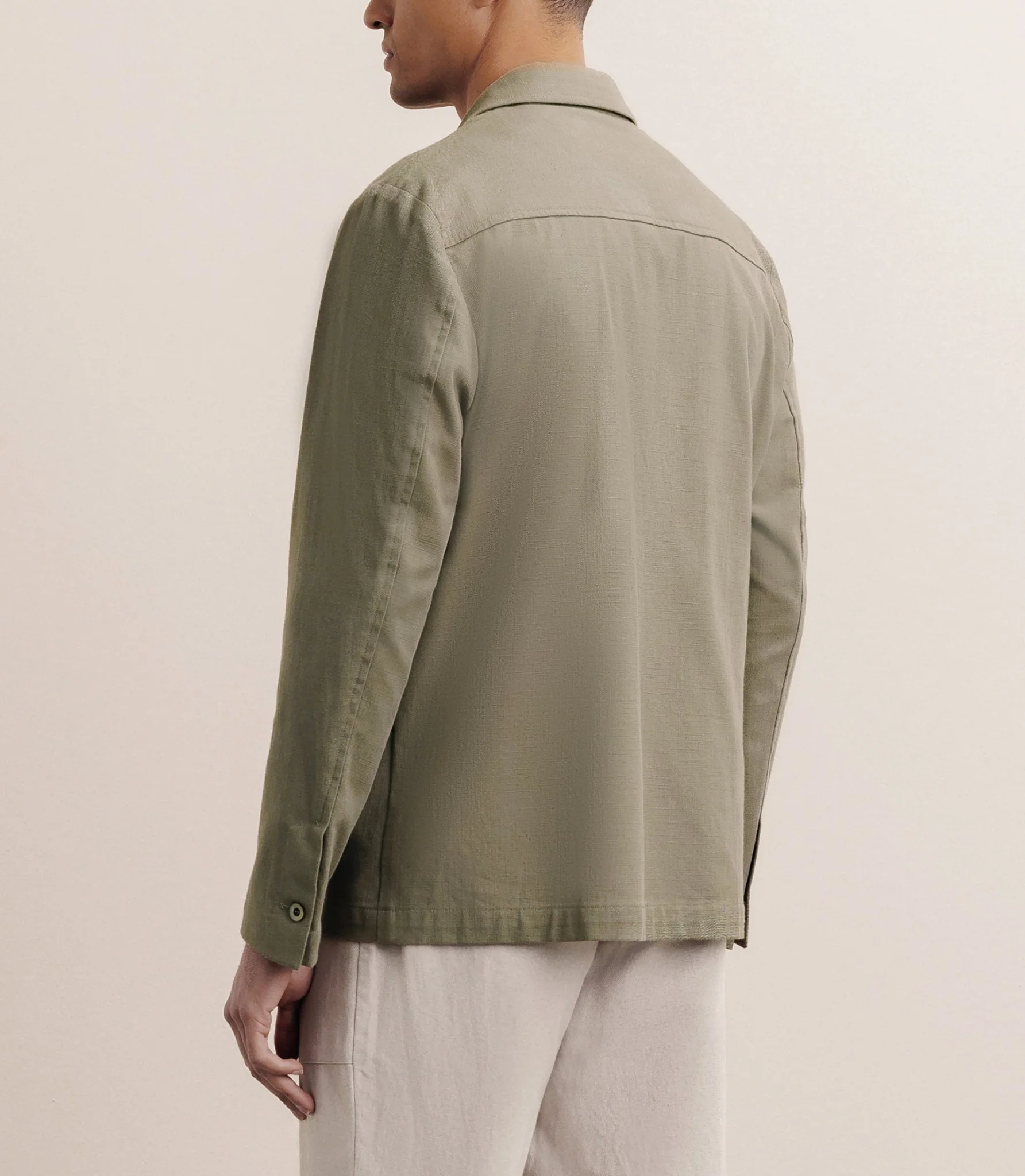 Veste 100% coton kaki - Image 4