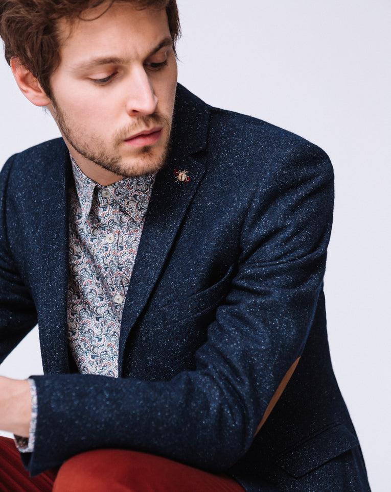 Veste effet tweed 2 boutons "Nunzio" - Image 3