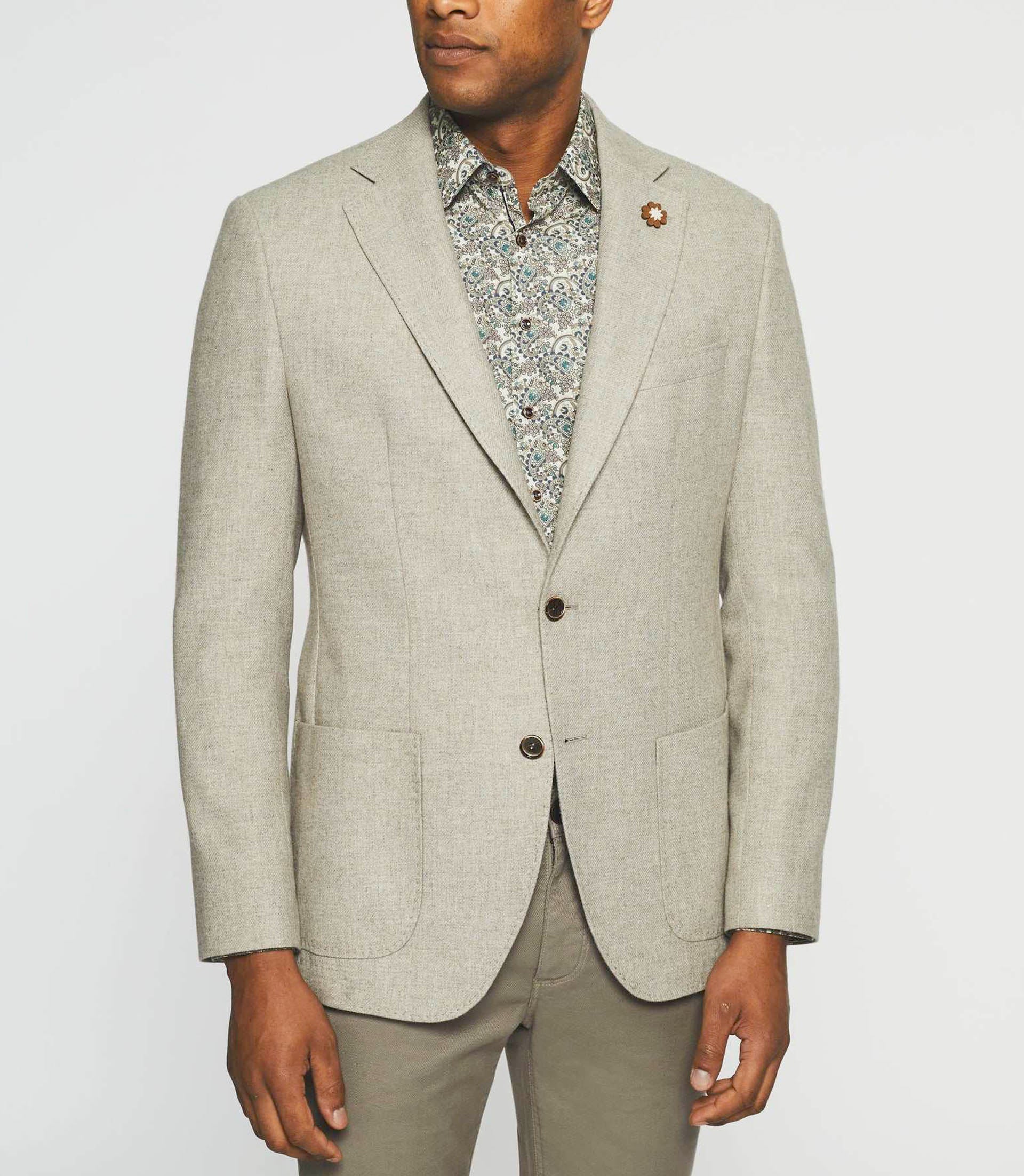 Veste à deux boutons beige DOLCE - Image 2