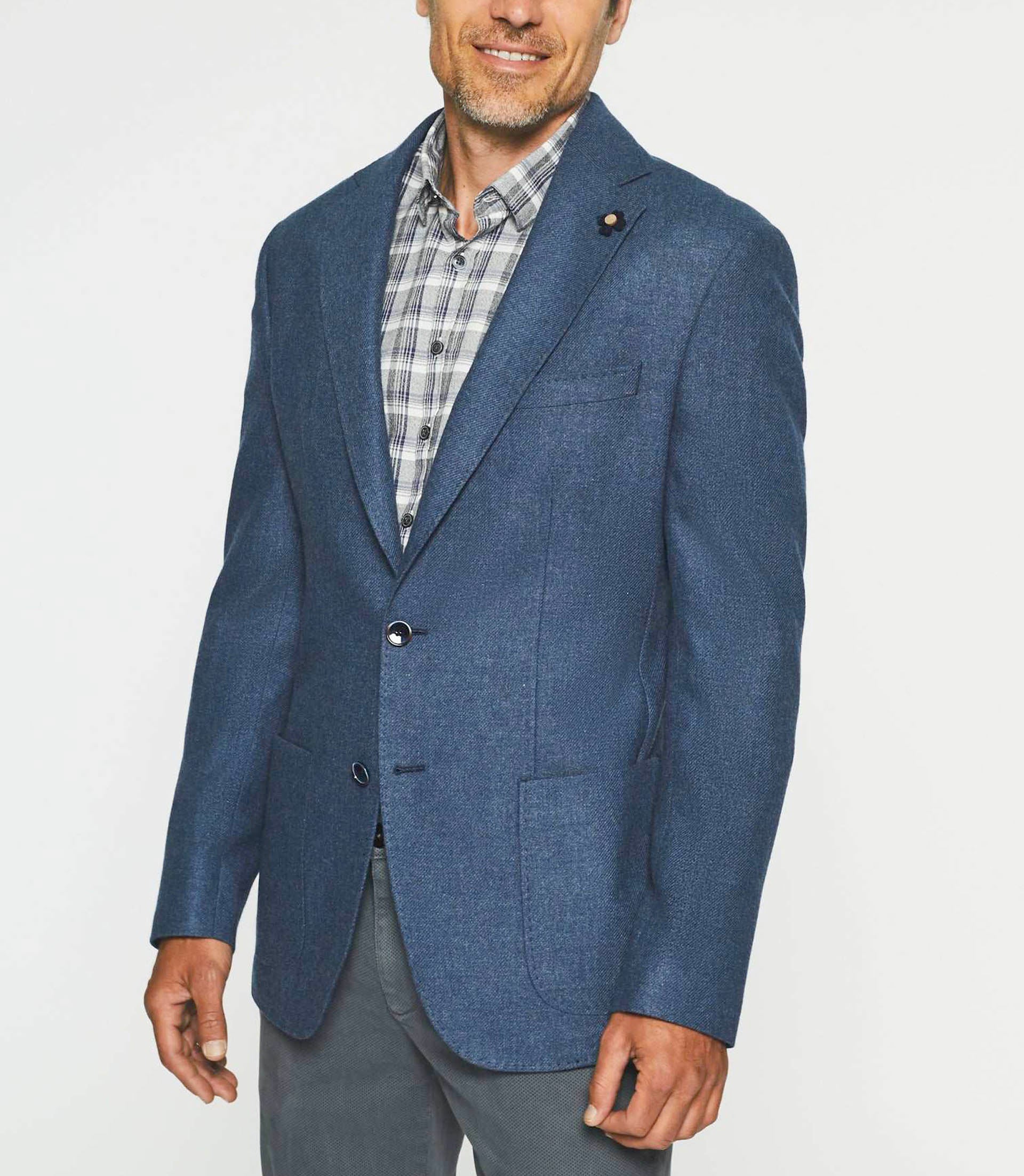 Veste à deux boutons bleu indigo DOLCE - Image 2