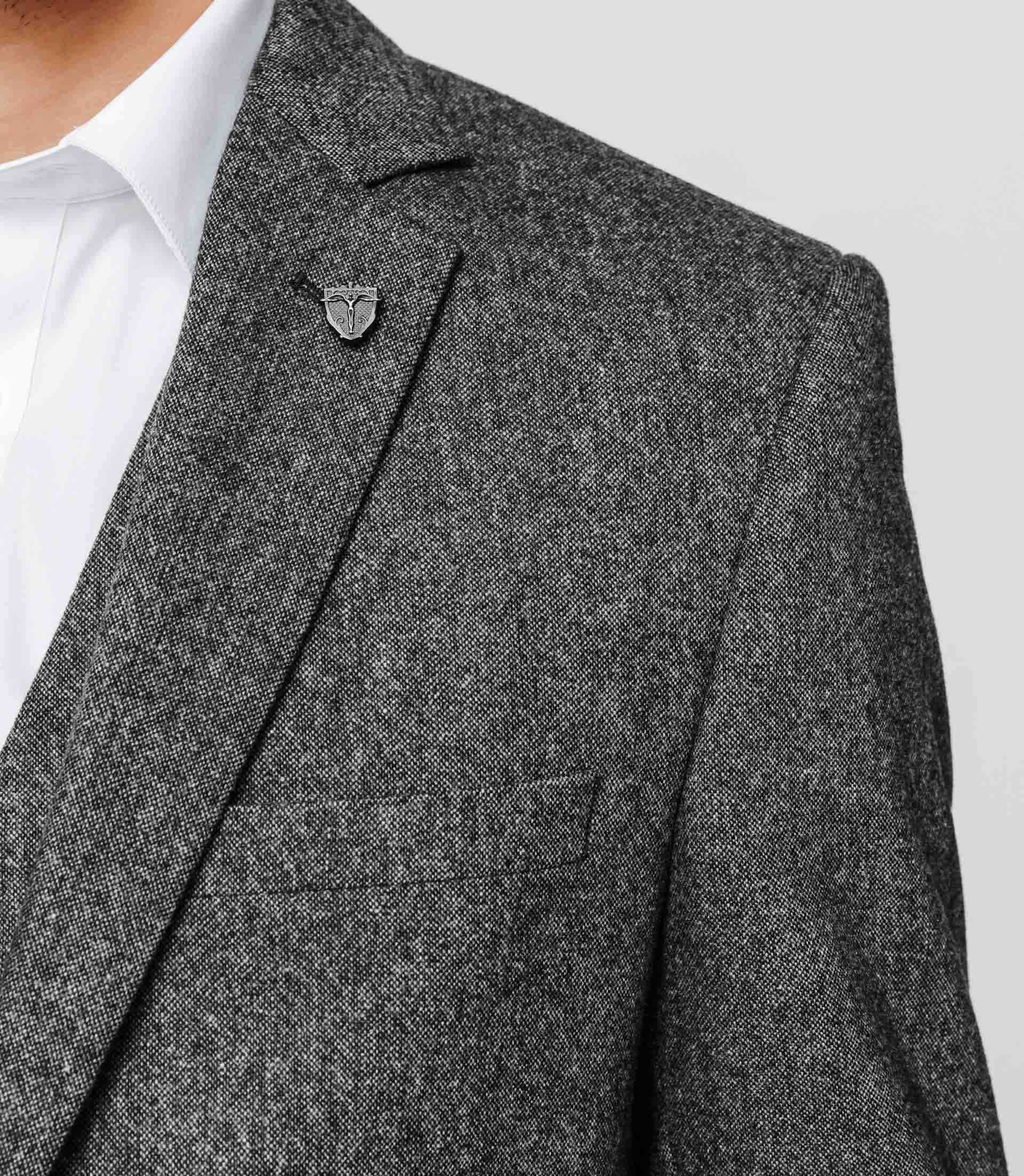 Veste tweed anthracite - Image 3