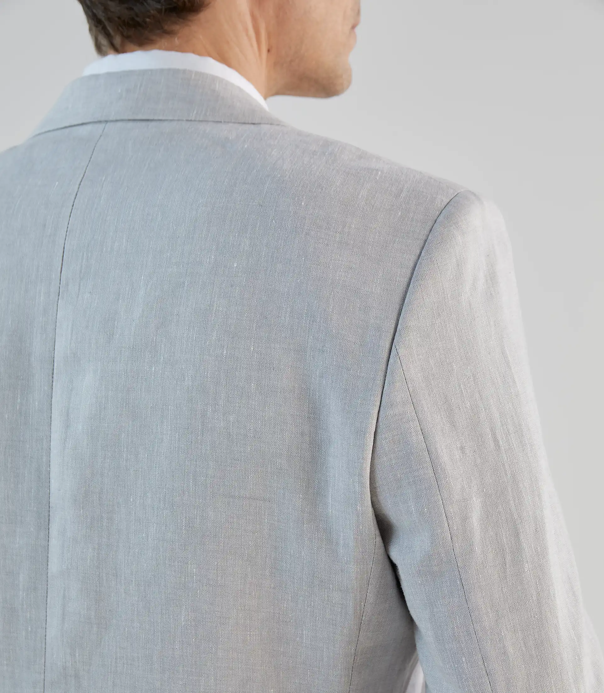 Veste ville 100% lin grise - Image 5
