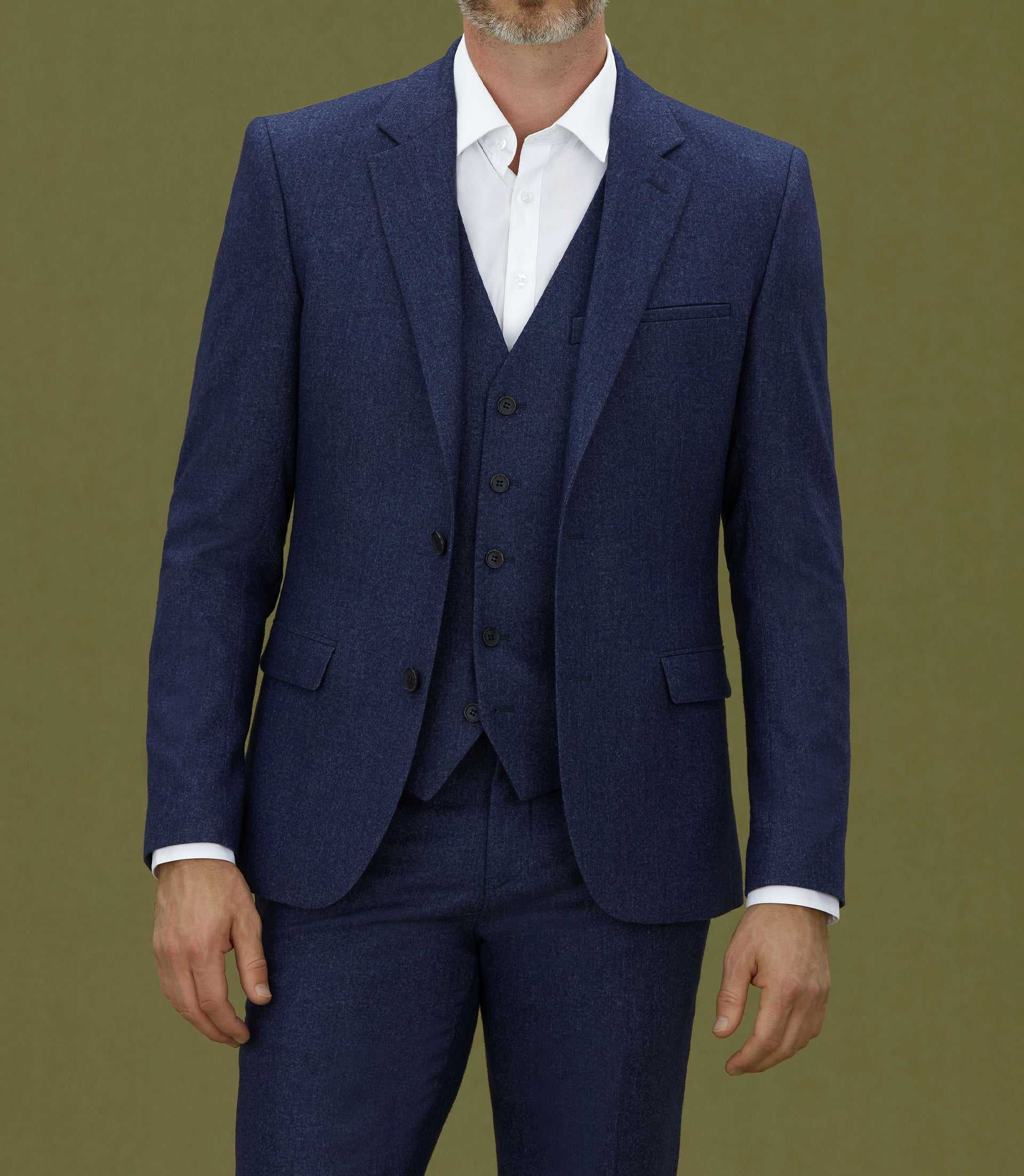 Veste ville en flanelle bleue "Envol" - Image 2