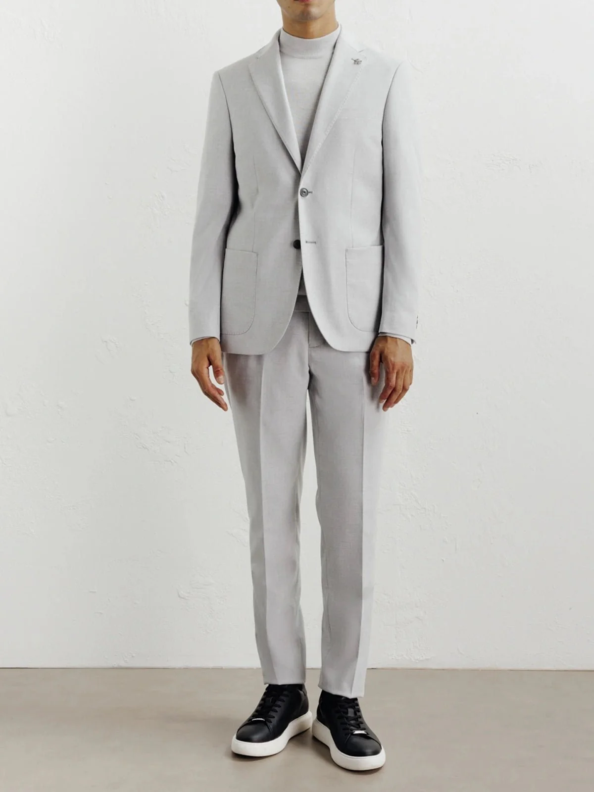 Veste ville en flanelle gris clair - Image 5
