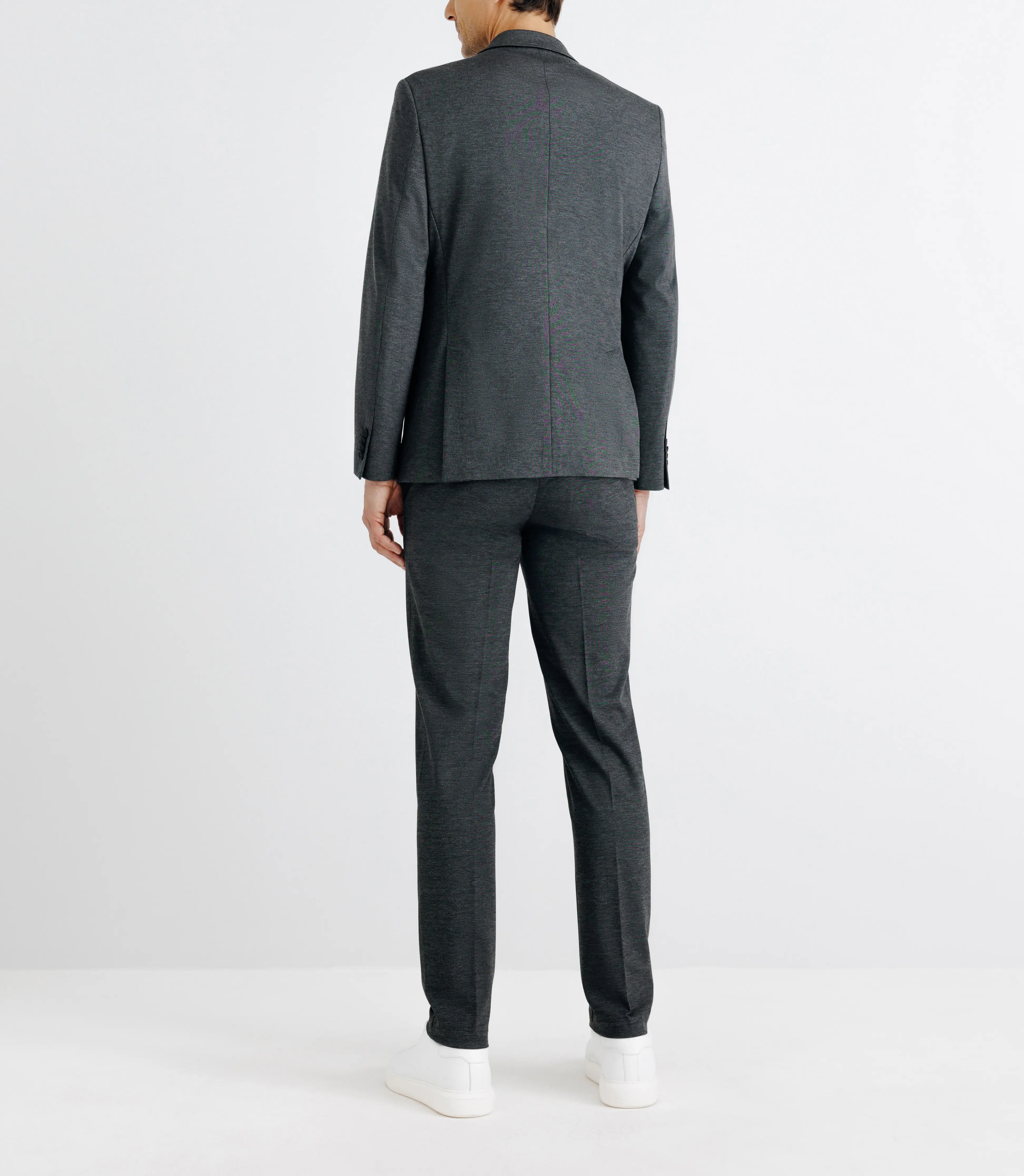 Veste ville en maille grise - Image 2
