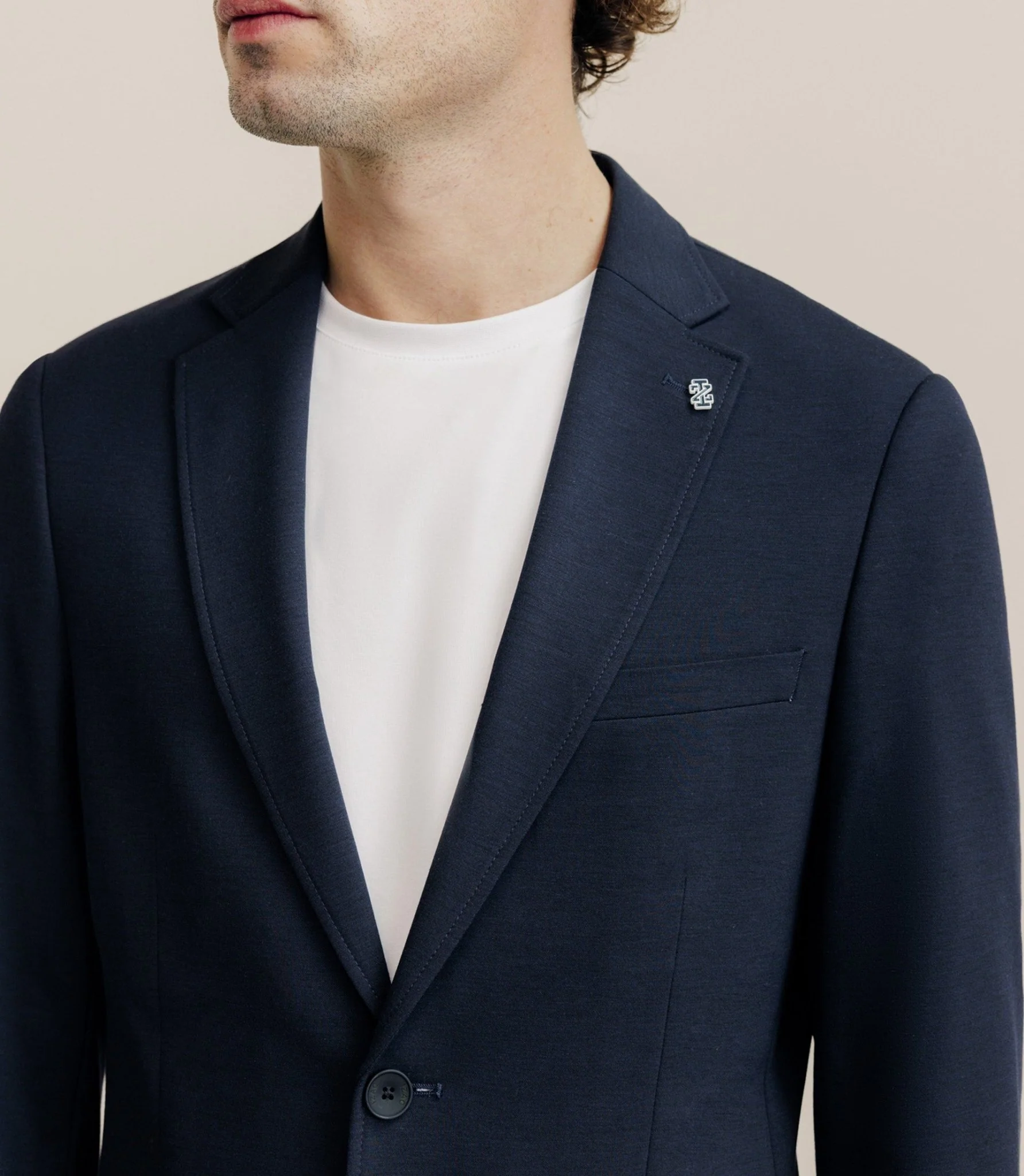 Veste en maille marine - Image 2