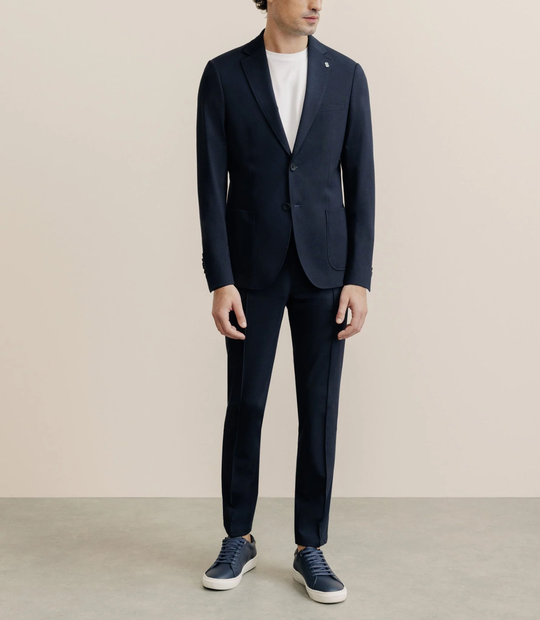 Veste en maille marine - Image 3