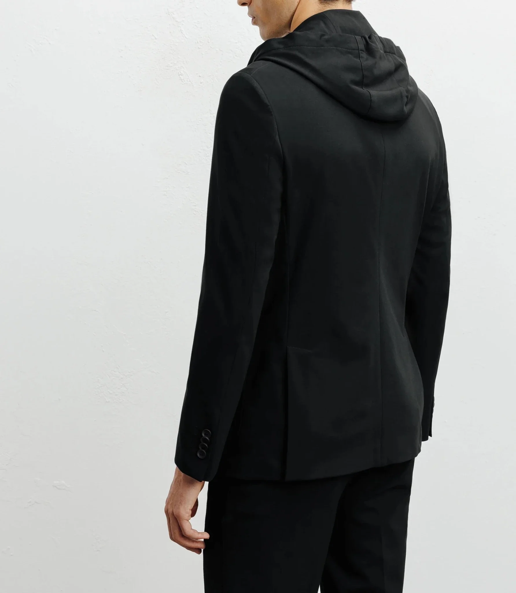 Veste en maille avec parmenture noire - Image 4