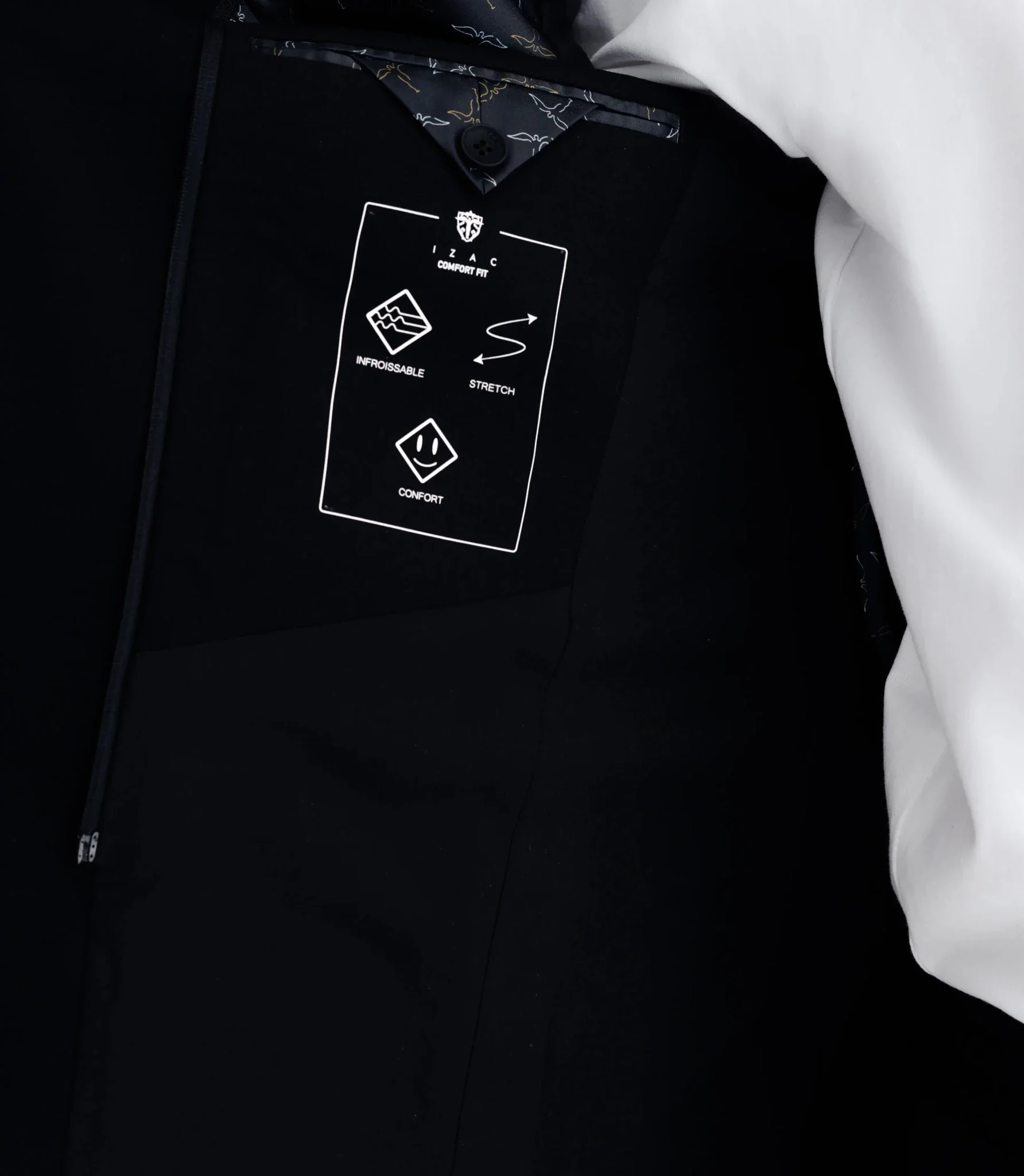 Veste en maille avec parmenture noire - Image 5