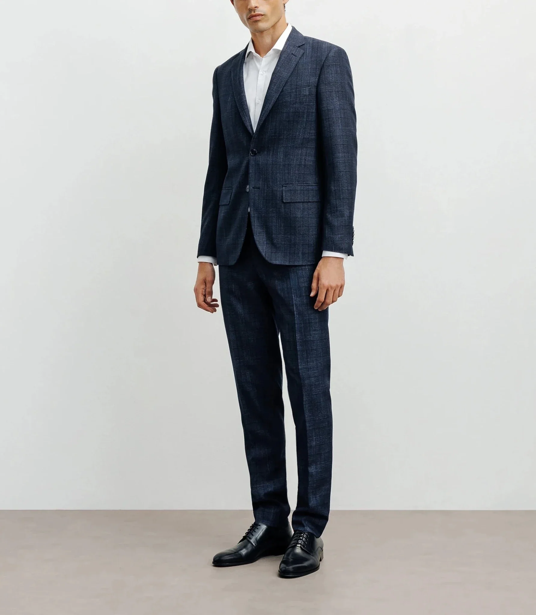 Veste ville Prince de Galles bleu denim - Image 3