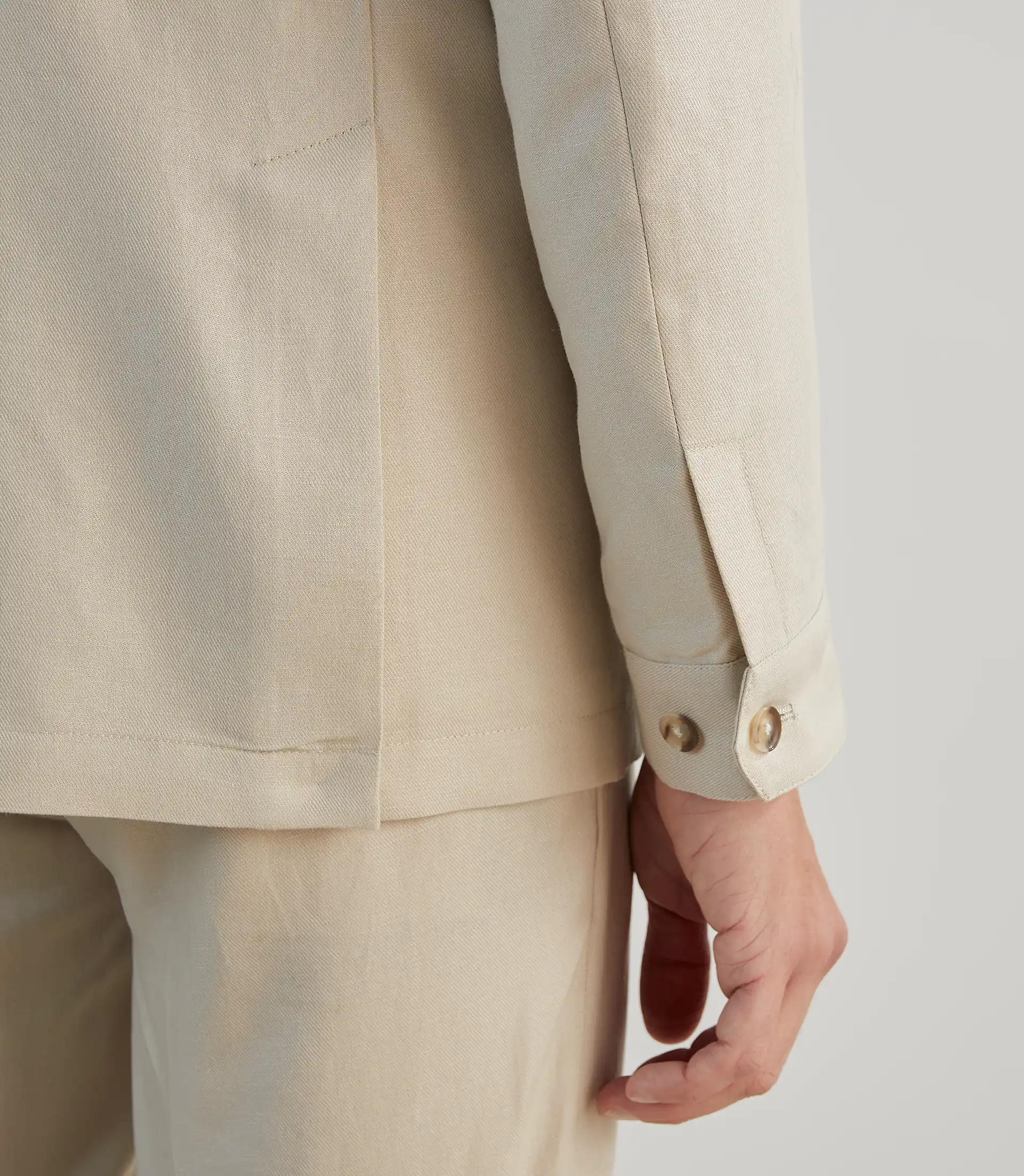 Veste casual saharienne beige - Image 5