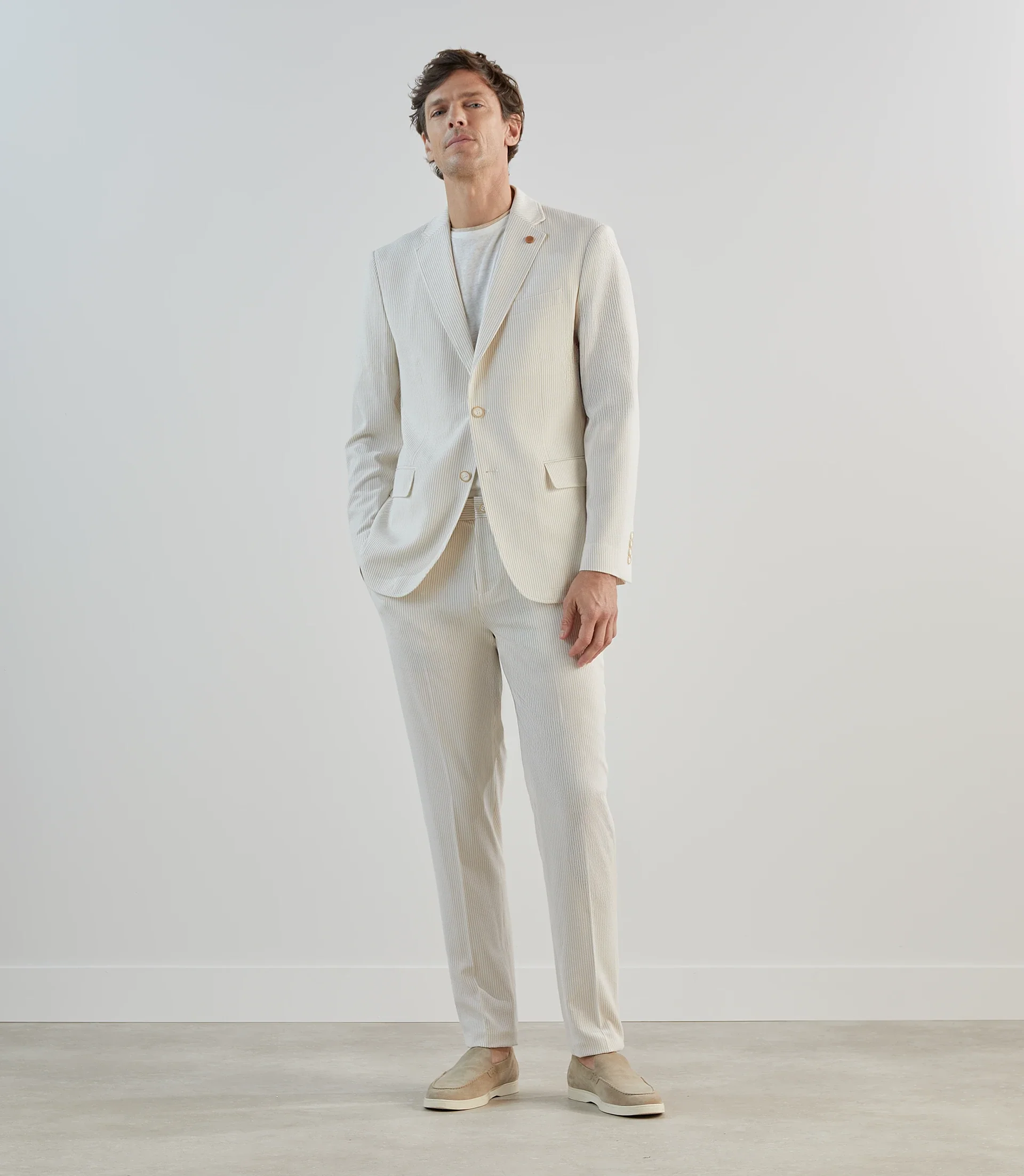 Veste ville seersucker beige - Image 3