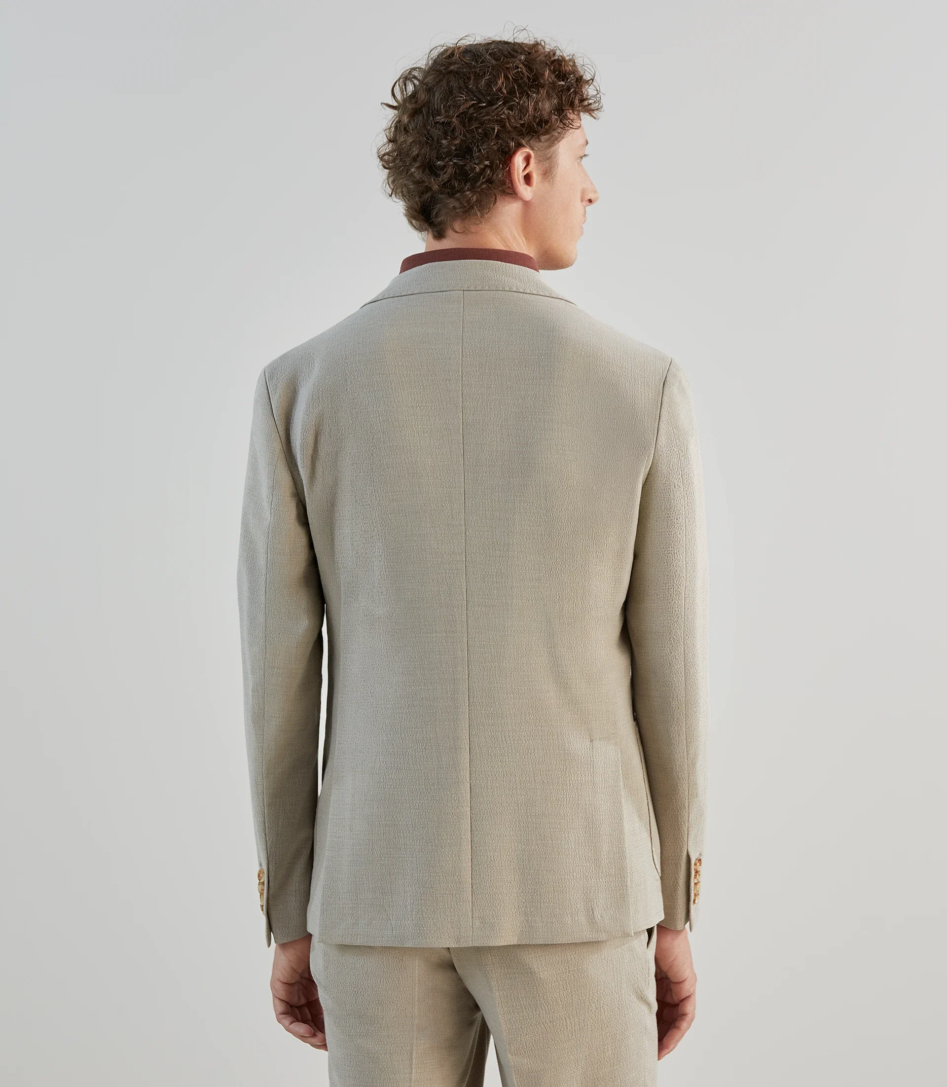 Veste ville seersucker beige - Image 5