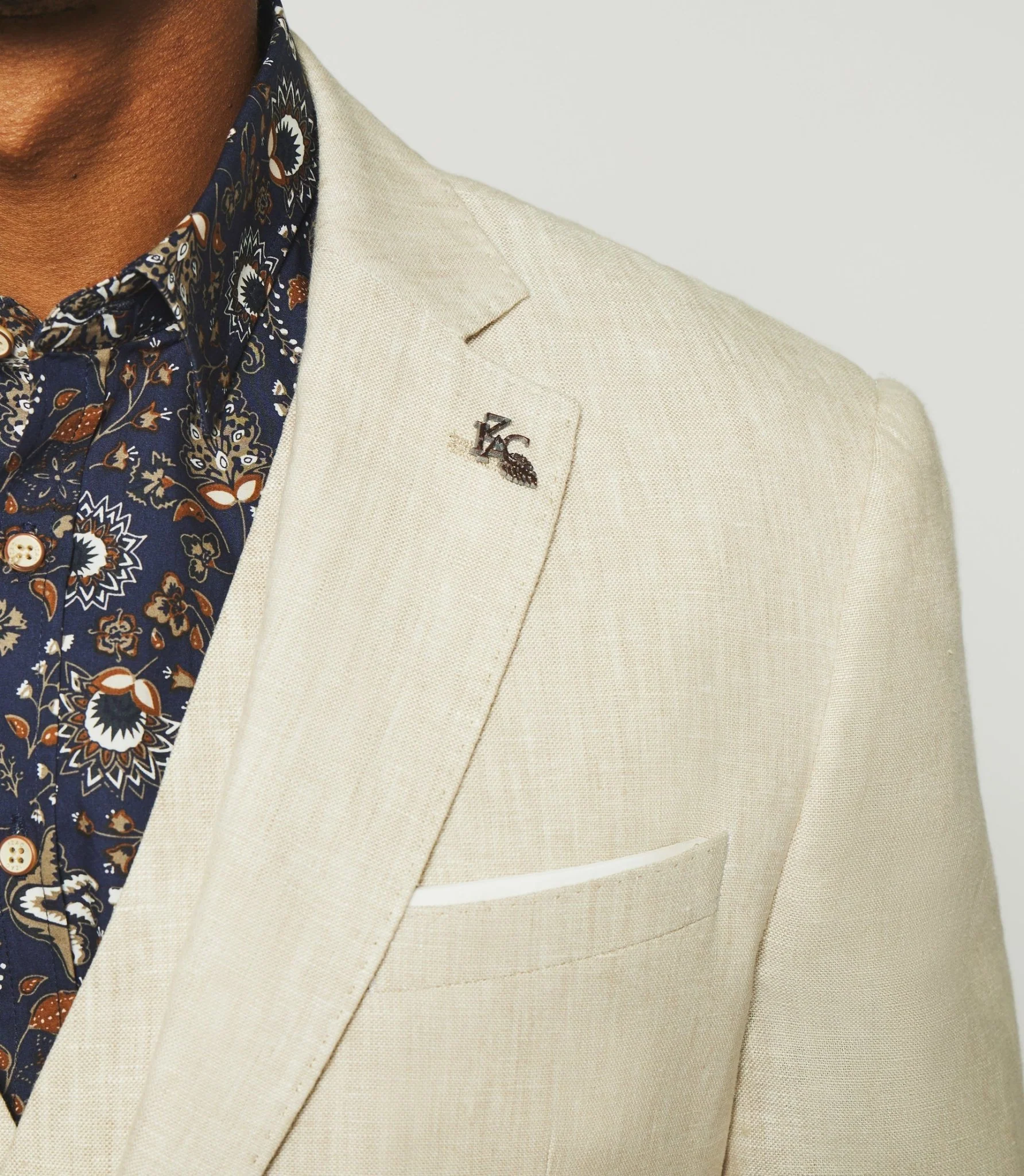 Veste en lin séparable beige CELESTE - Image 3
