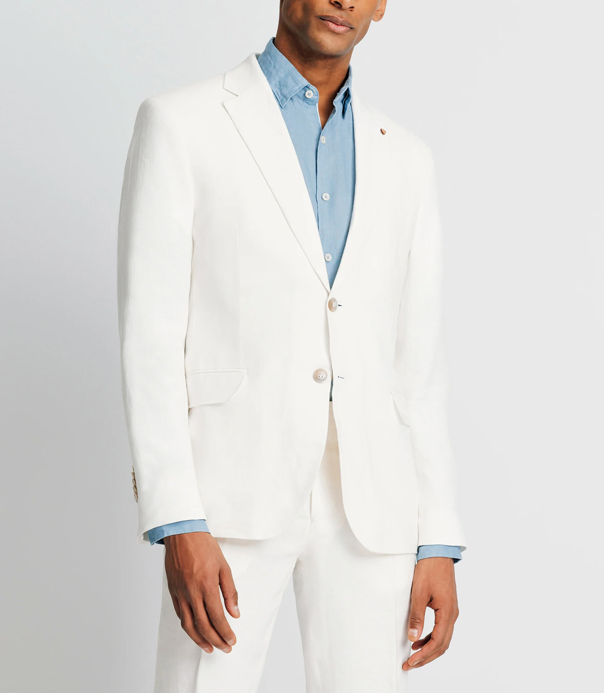 Veste en lin séparable blanche - Image 2