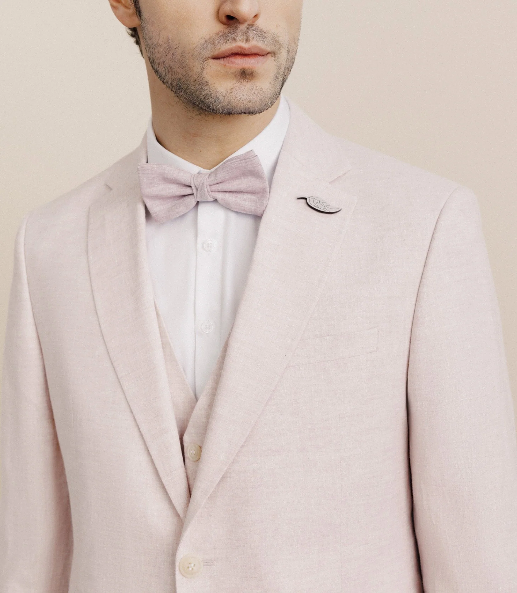 Veste ville 100% lin séparable rose - Image 2