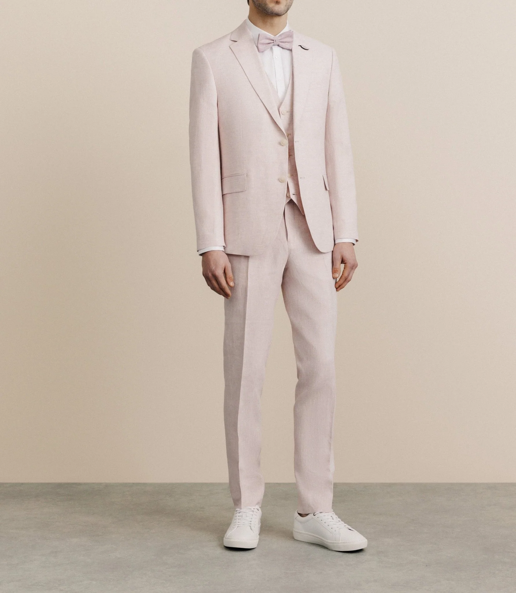 Veste ville 100% lin séparable rose - Image 3