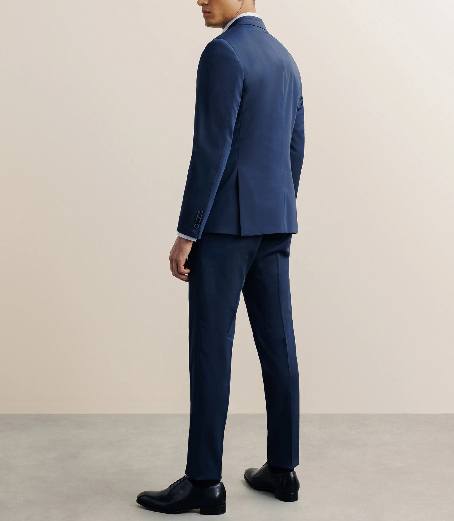 Veste ville en tissu technique bleu - Image 4