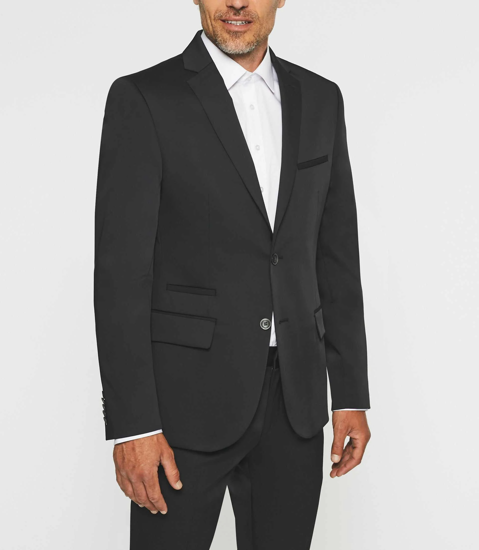 Veste ville tissu technique noir SANACO - Image 2