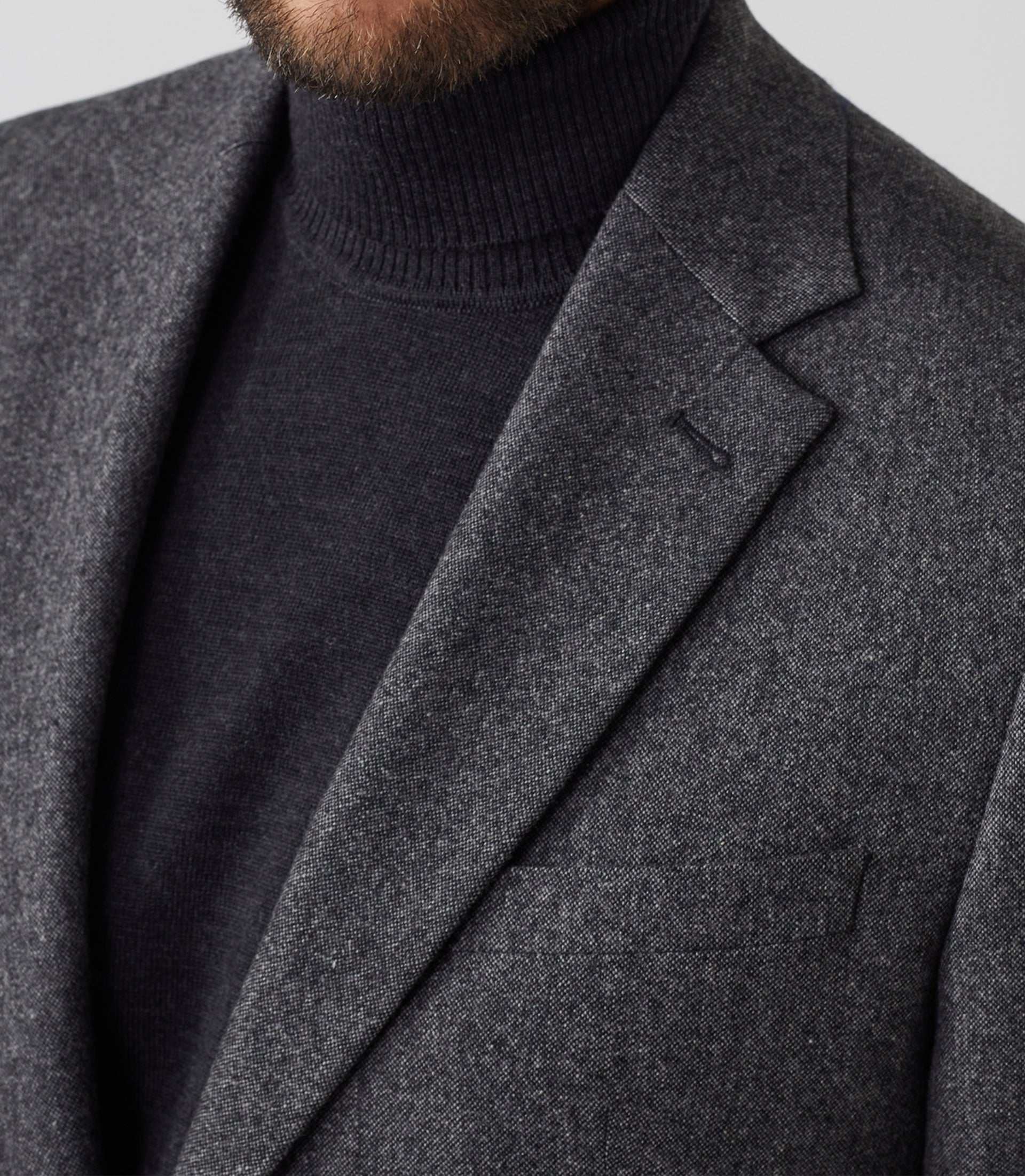 Veste ville tweed grise "Verso" - Image 3