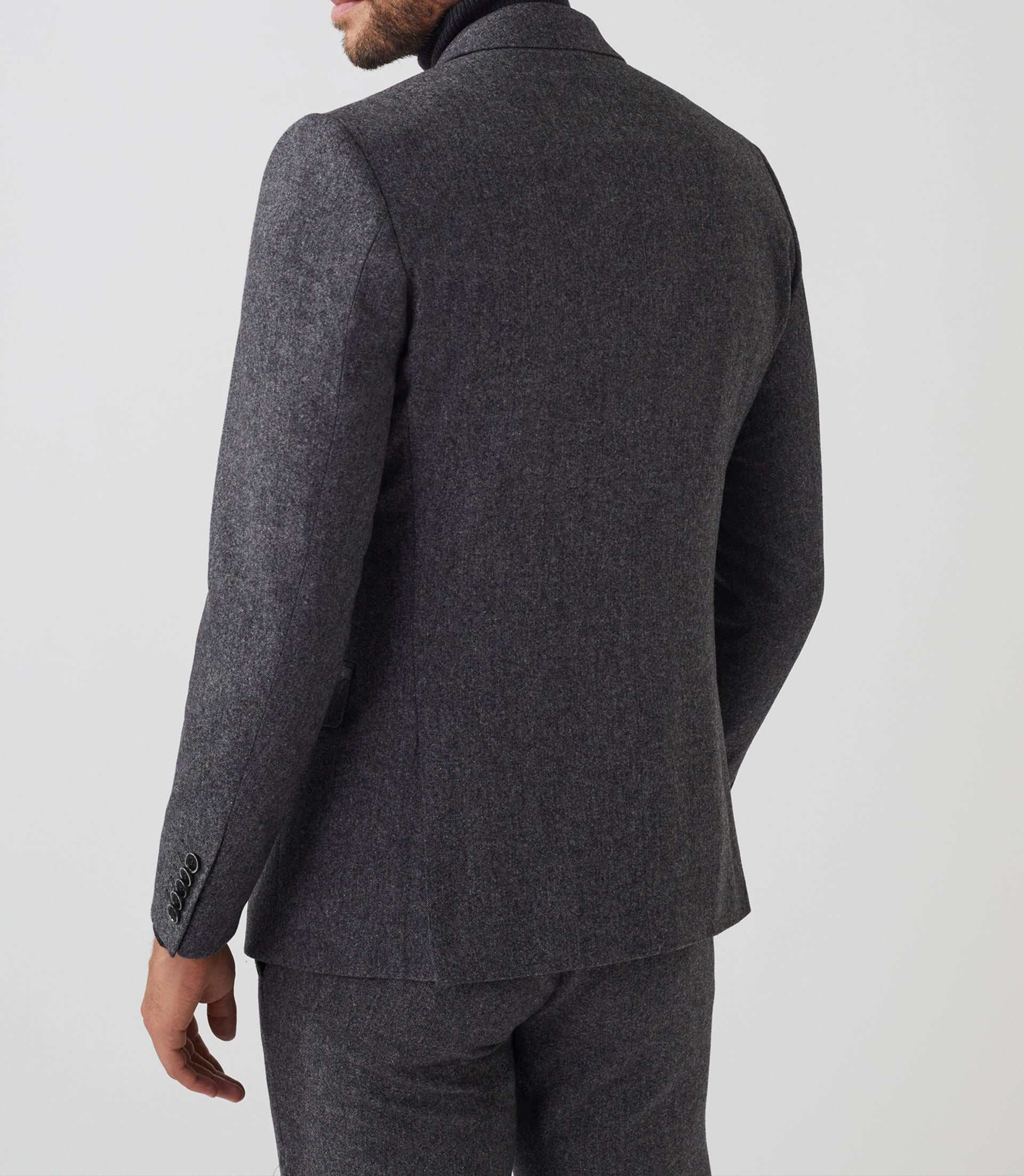 Veste ville tweed grise "Verso" - Image 5